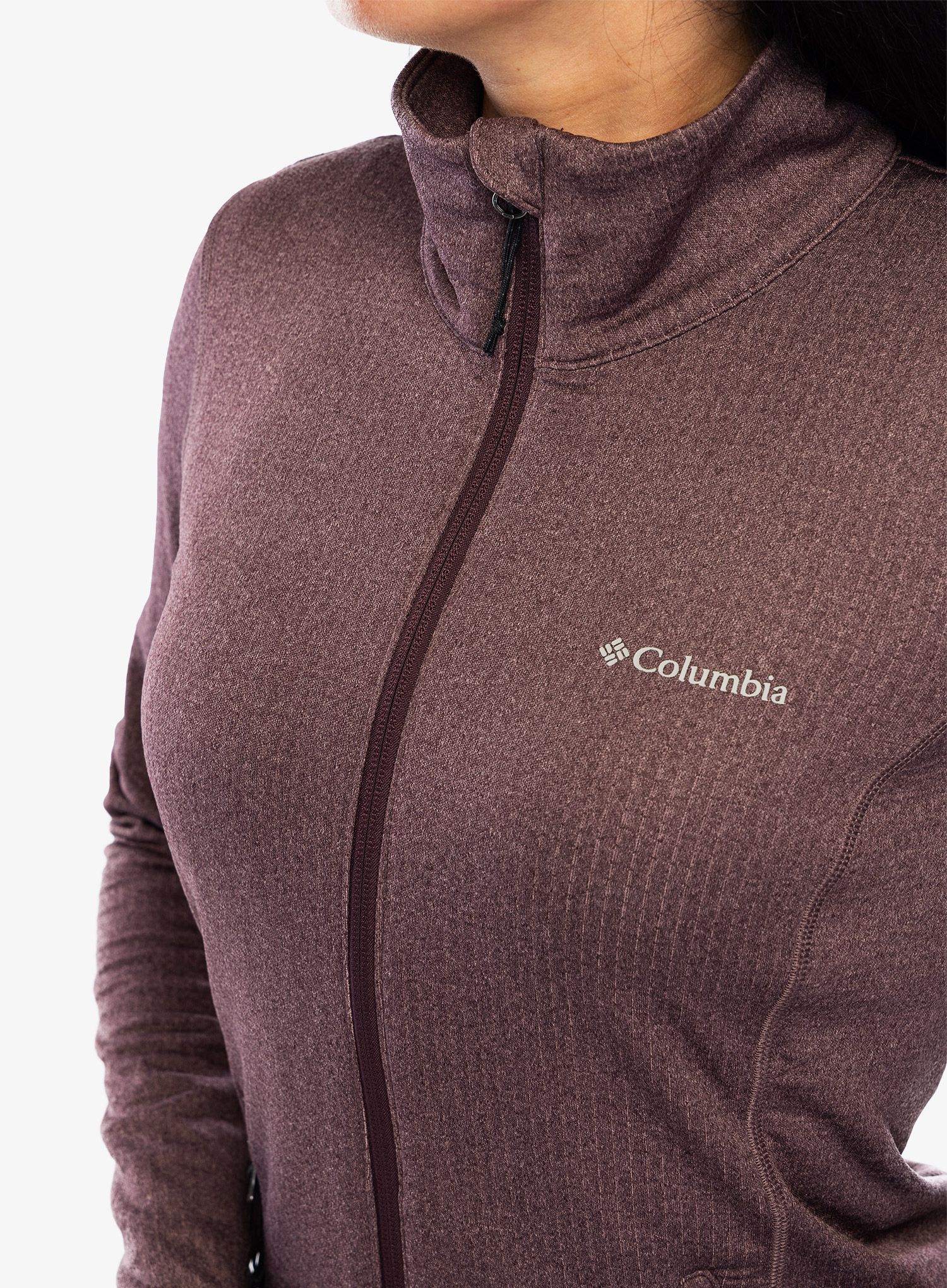 Ženska jopica brez kapuce Columbia Park View Grid Fleece Full Zip - moonvista