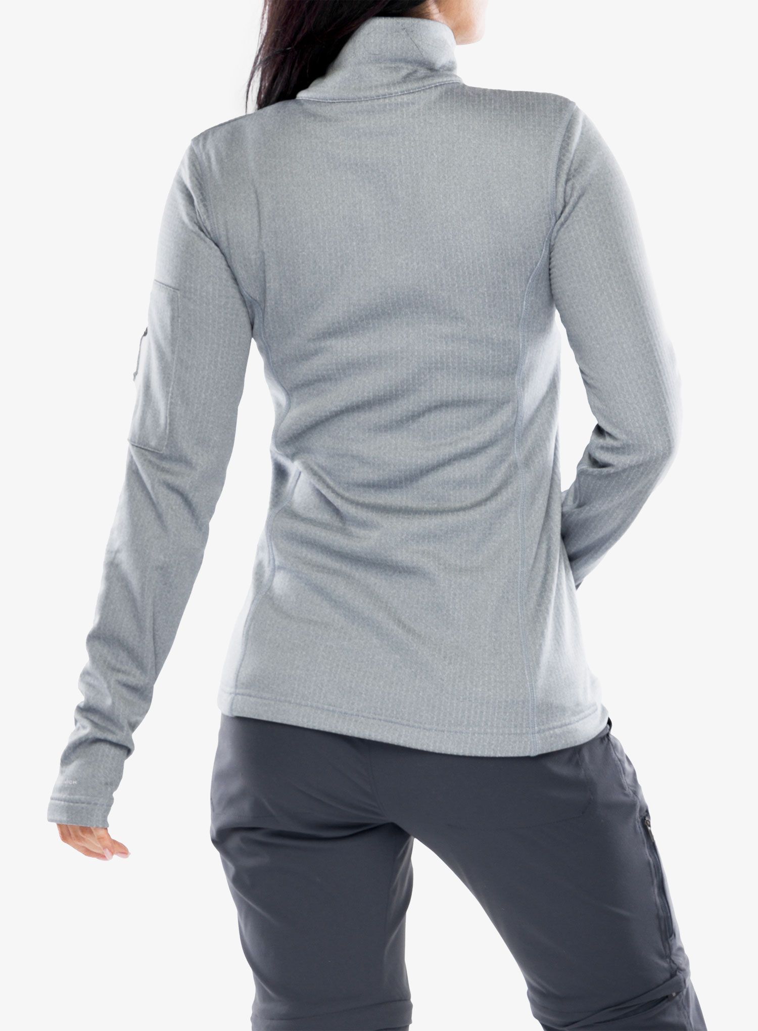 Ženski flis Columbia Park View Grid Fleece Half Zip - cirrus grey