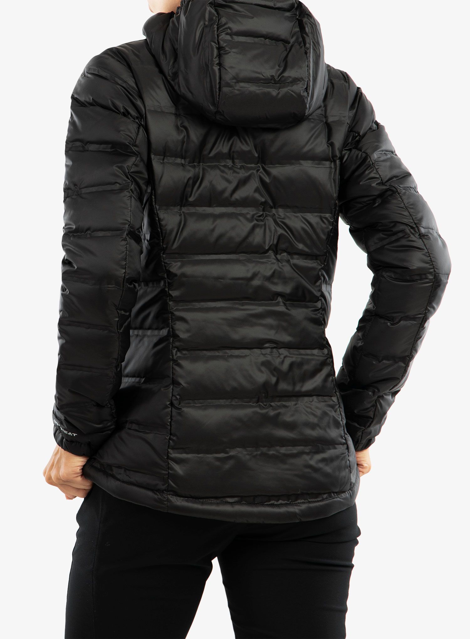 Ženska puhovka Columbia Pebble Peak Down Hooded Jacket - black