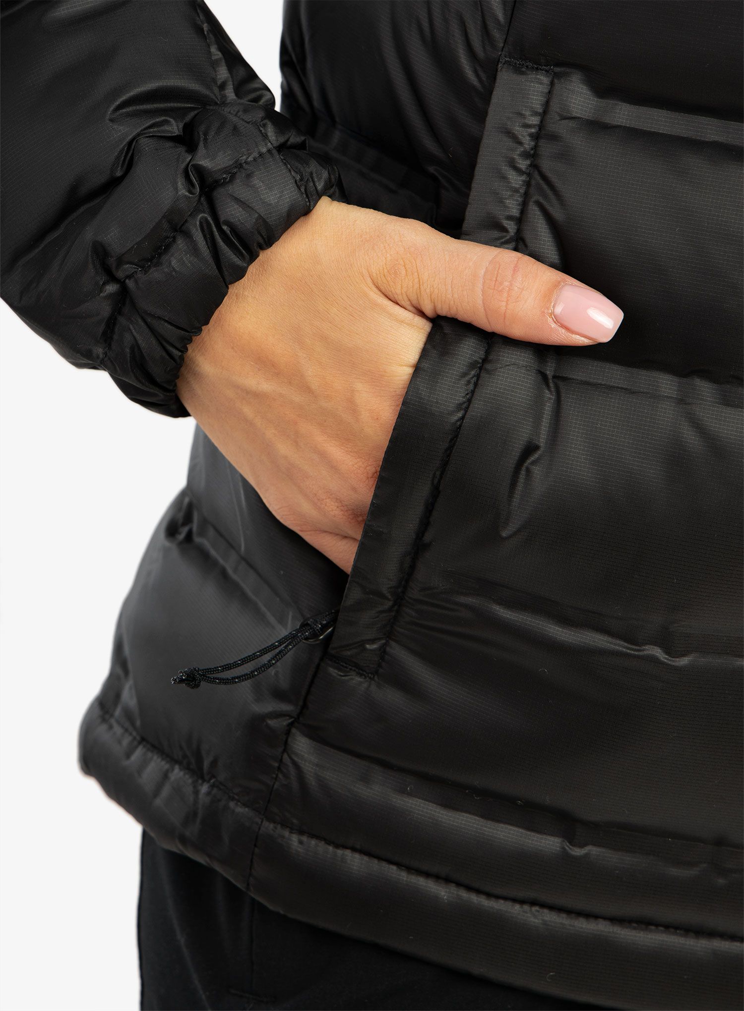 Ženska puhovka Columbia Pebble Peak Down Hooded Jacket - black