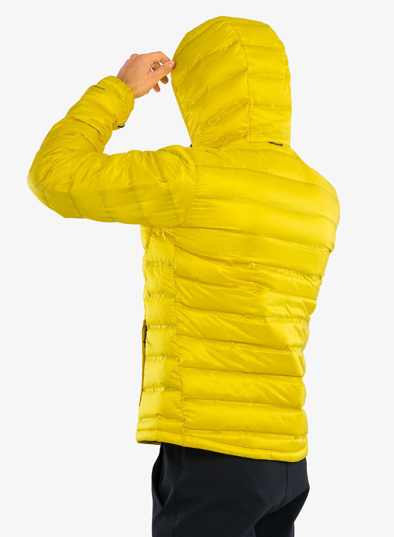 Puhovka Columbia Pebble Peak Down Hooded Jacket - laser lemon