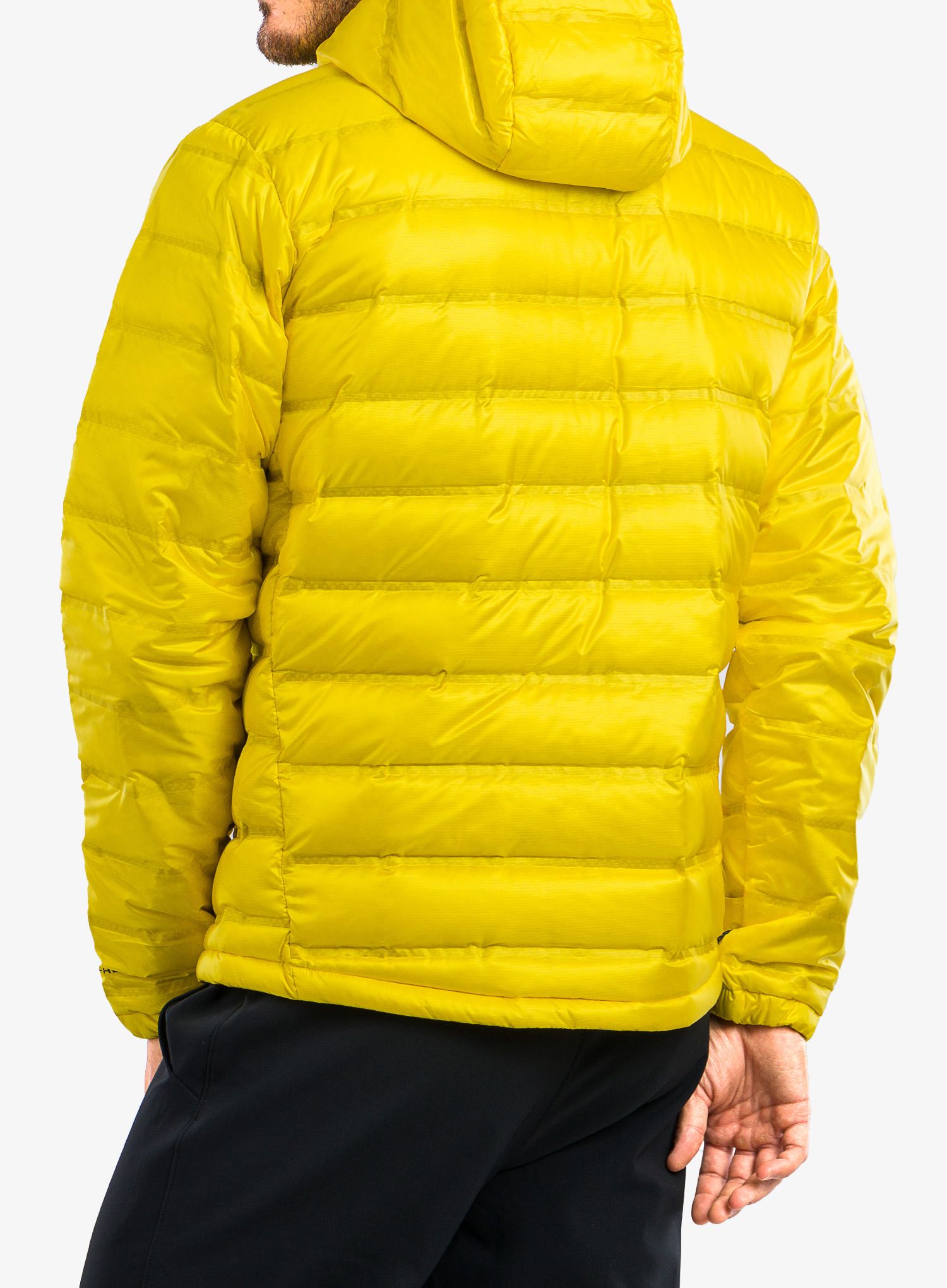 Puhovka Columbia Pebble Peak Down Hooded Jacket - laser lemon
