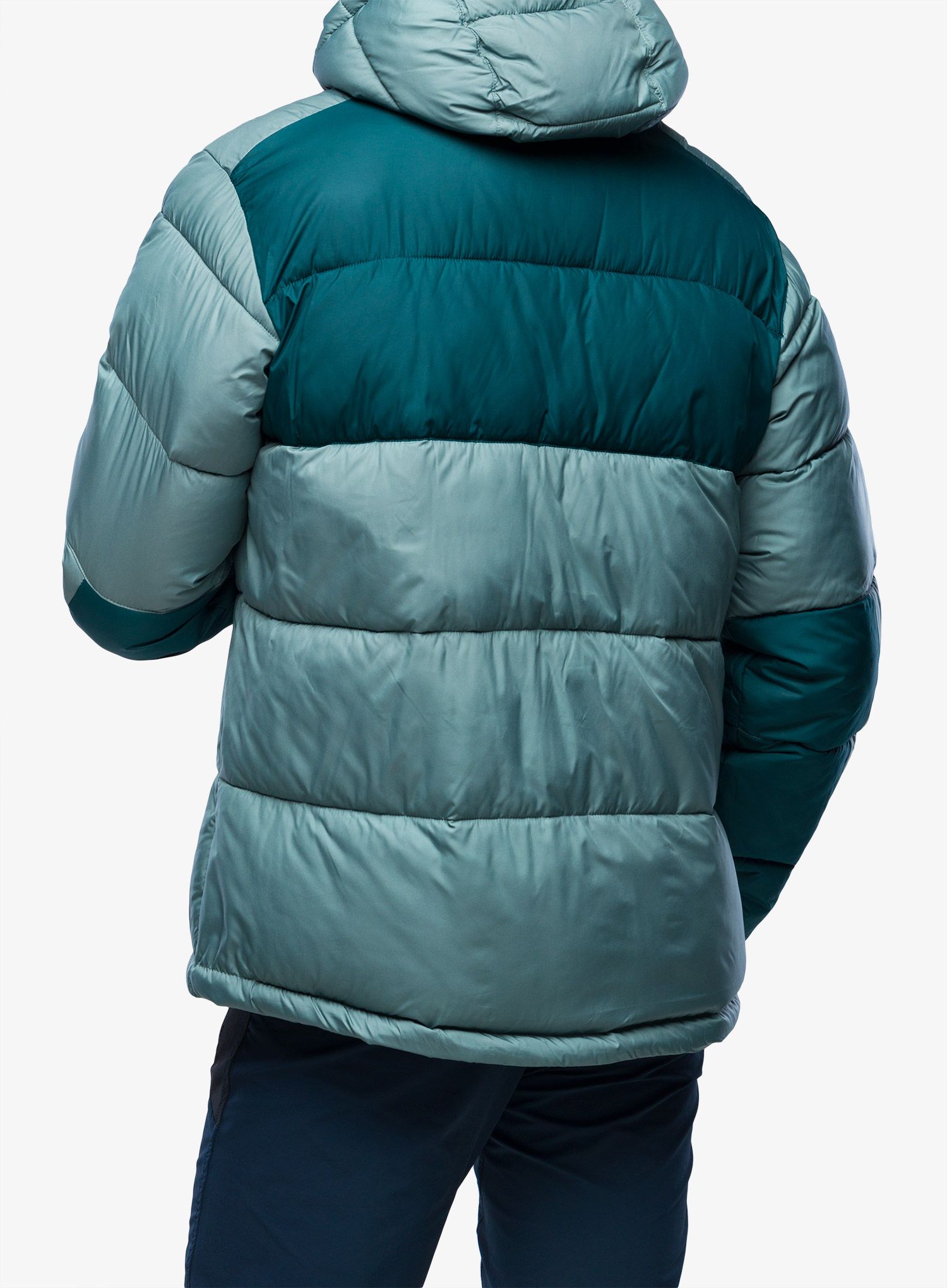 Moška zimska jakna Columbia Pike Lake II Hooded Jacket - metal/night wave