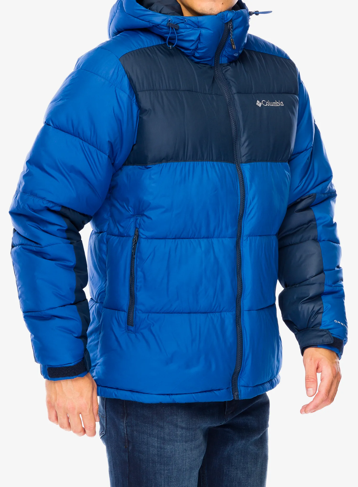 Sintetična jakna Columbia Pike Lake II Hooded Jacket - mountain blue/collegiate navy