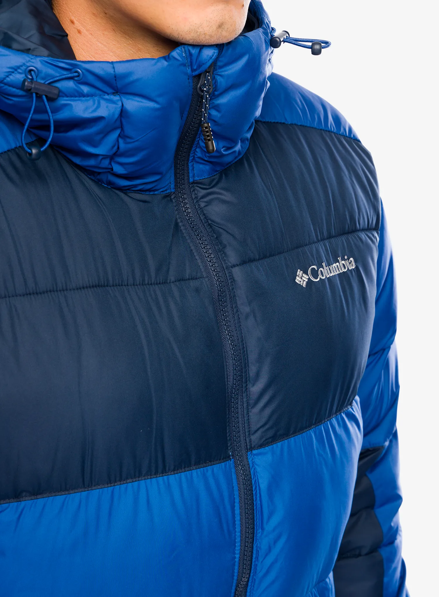 Sintetična jakna Columbia Pike Lake II Hooded Jacket - mountain blue/collegiate navy