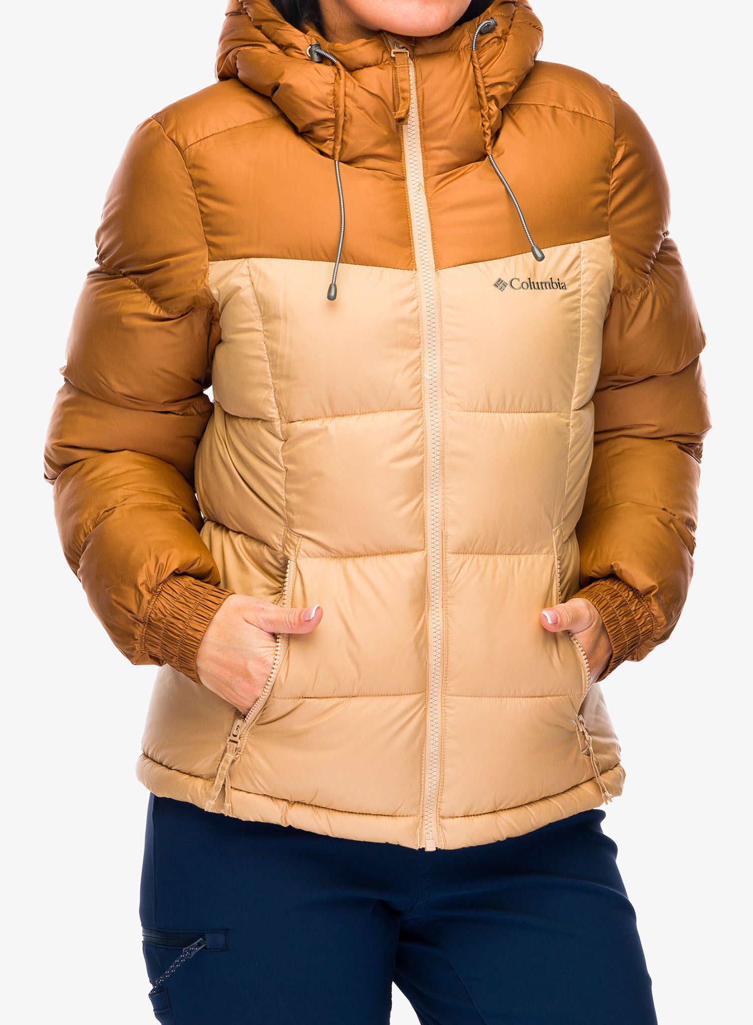 Ženska sintetična jakna Columbia Pike Lake II Insulated Jacket - camel brown/canoe