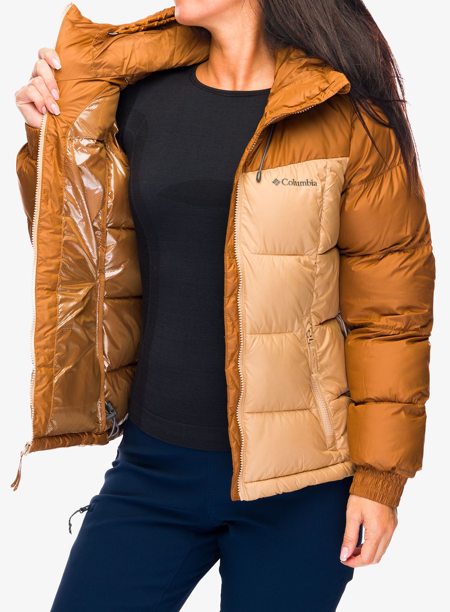 Ženska sintetična jakna Columbia Pike Lake II Insulated Jacket - camel brown/canoe