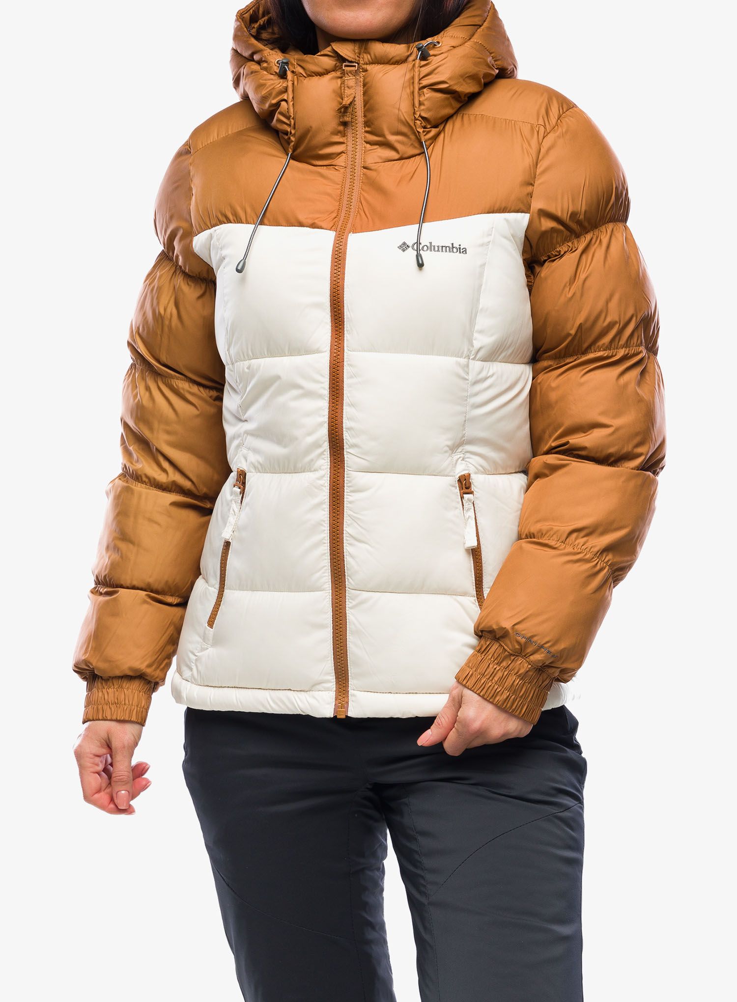Ženska jakna Columbia Pike Lake II Insulated Jacket - camel brown/chalk