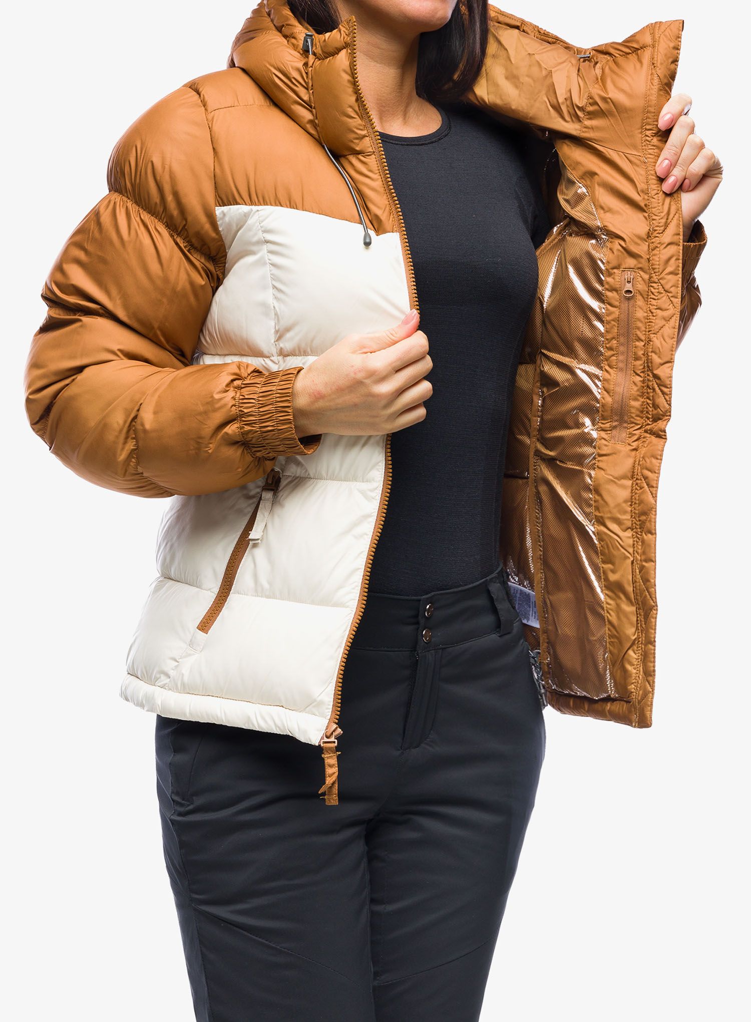 Ženska jakna Columbia Pike Lake II Insulated Jacket - camel brown/chalk