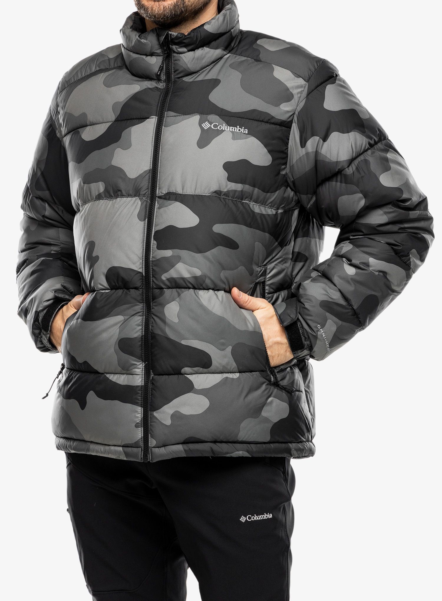 Zimska jakna Columbia Pike Lake II Jacket - black mod camo print