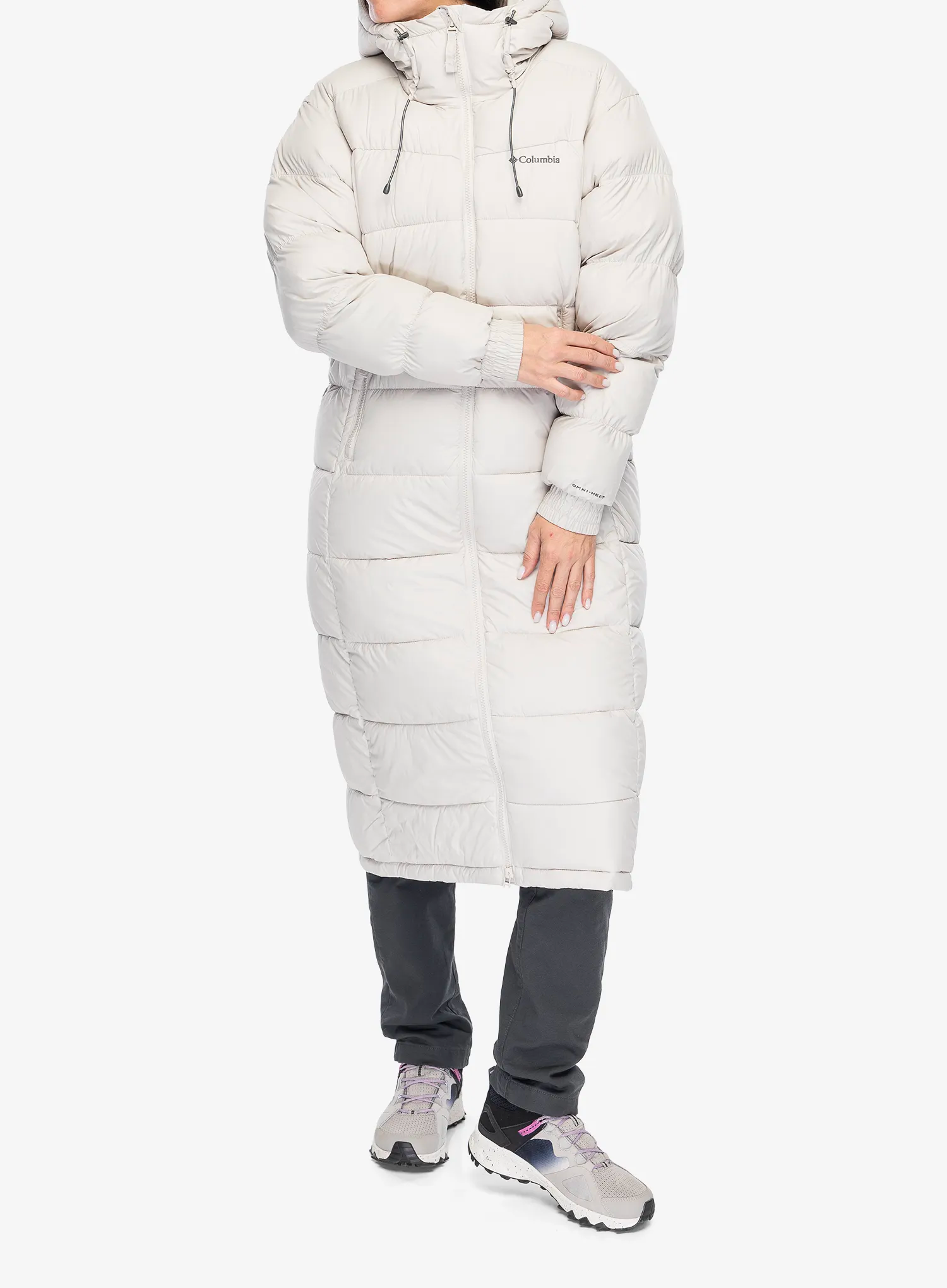 Ženski plašč Columbia Pike Lake II Long Jacket - dark stone