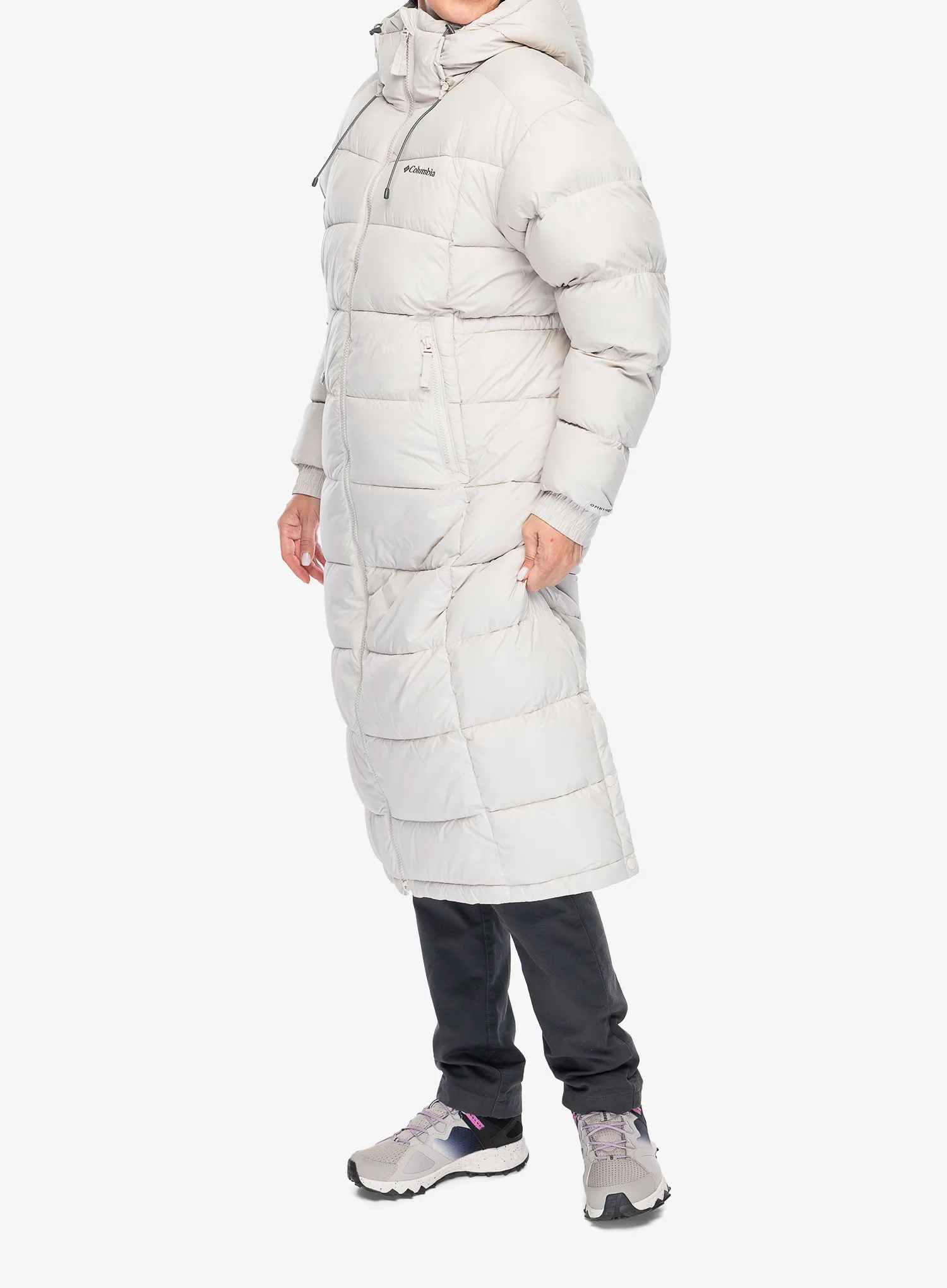 Ženski plašč Columbia Pike Lake II Long Jacket - dark stone
