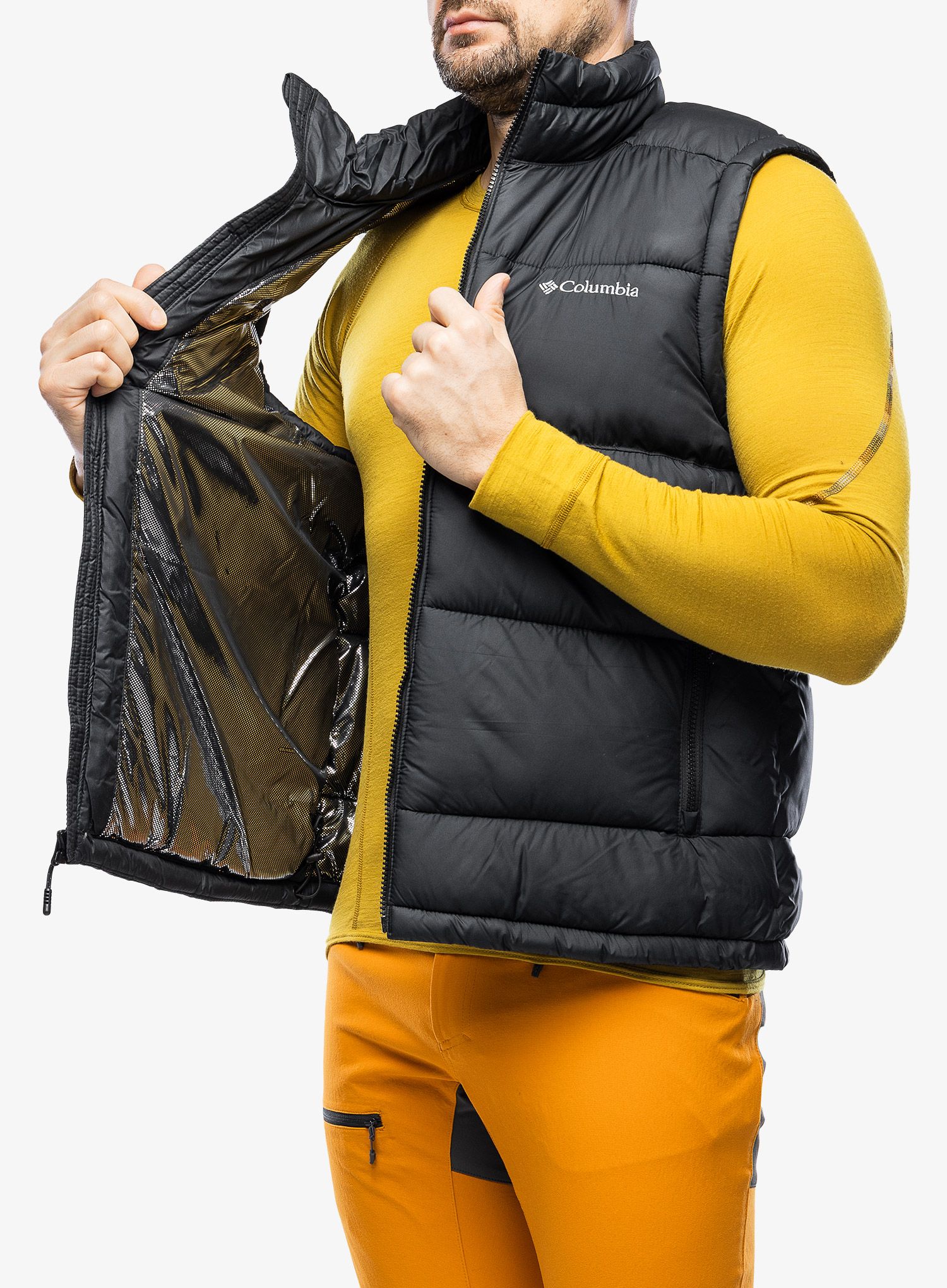 Podložen brezrokavnik Columbia Pike Lake II Vest - black