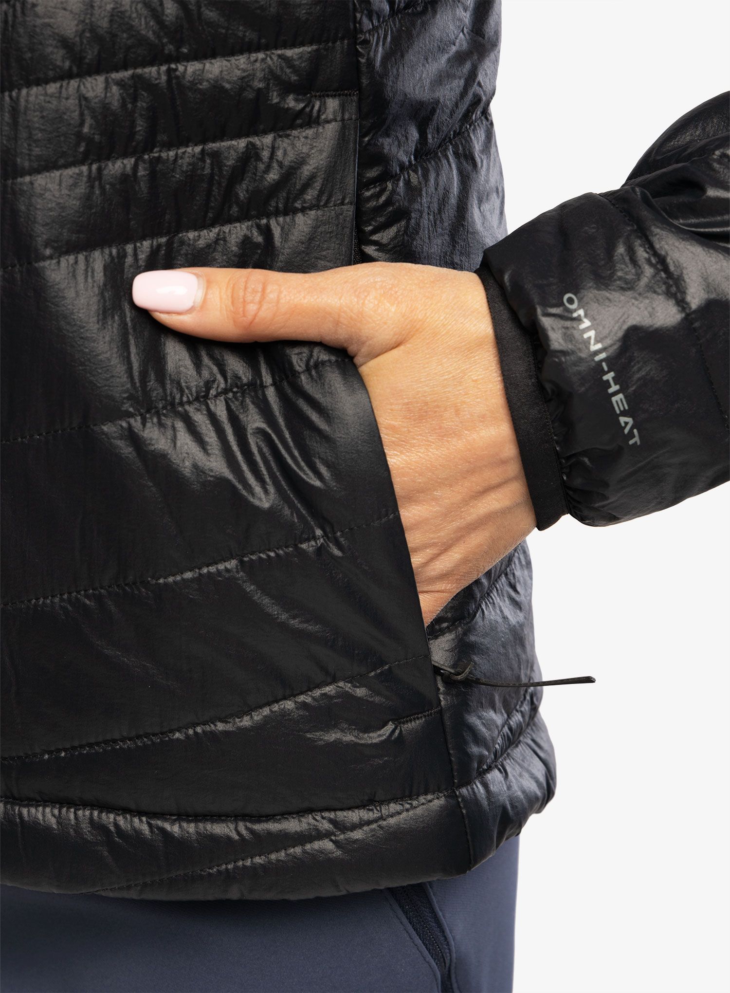 Ženska jakna Columbia Platinum Peak Hooded Jacket - black