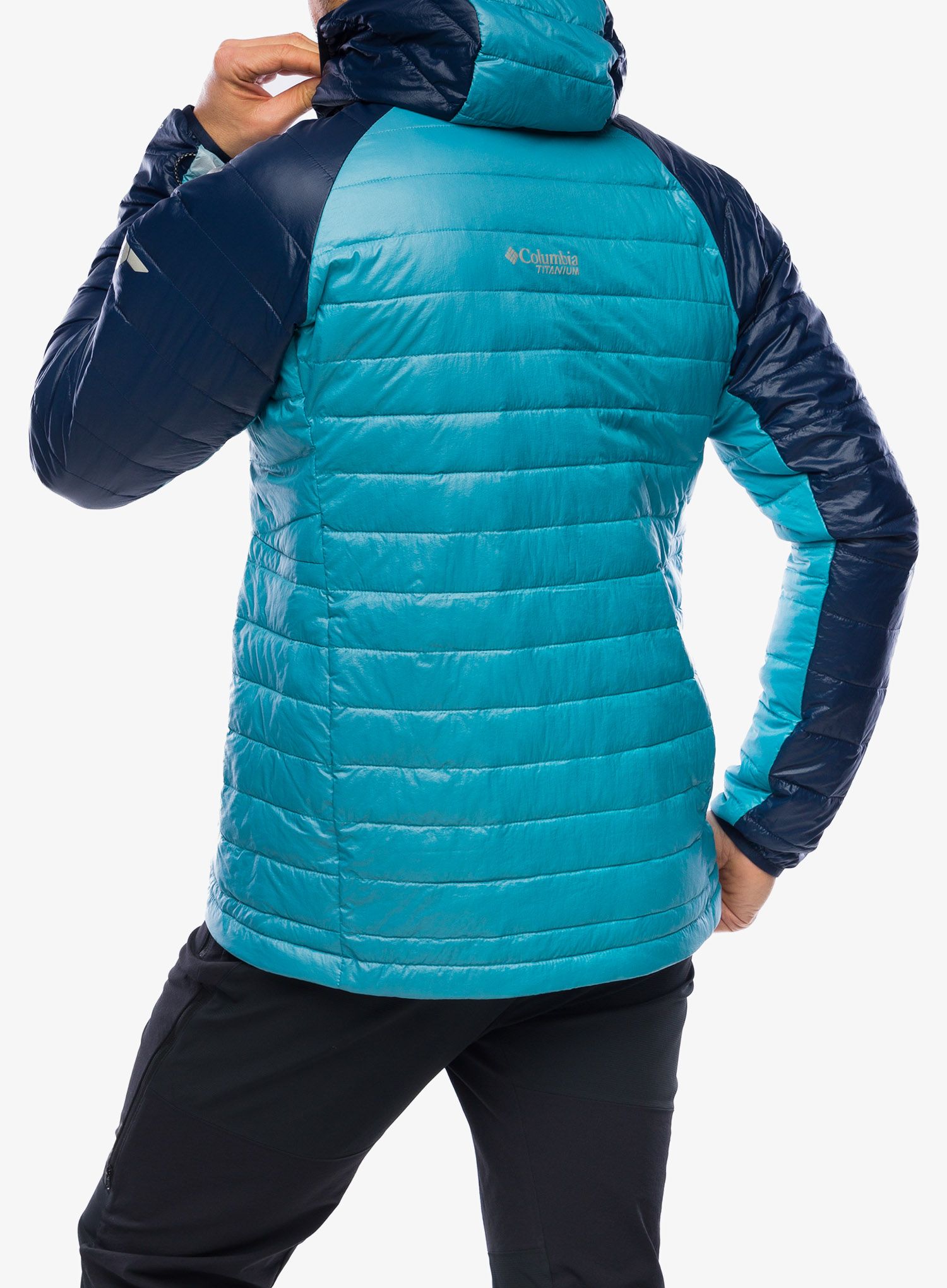 Sintetična jakna Columbia Platinum Peak Hooded Jacket - shasta/collegiate navy