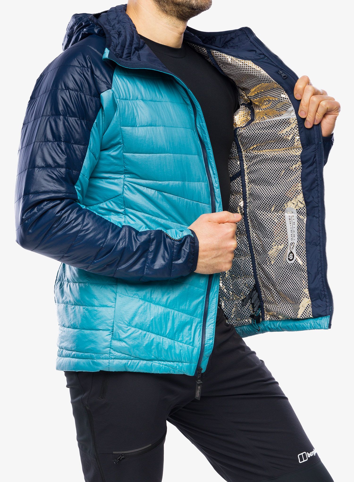 Sintetična jakna Columbia Platinum Peak Hooded Jacket - shasta/collegiate navy