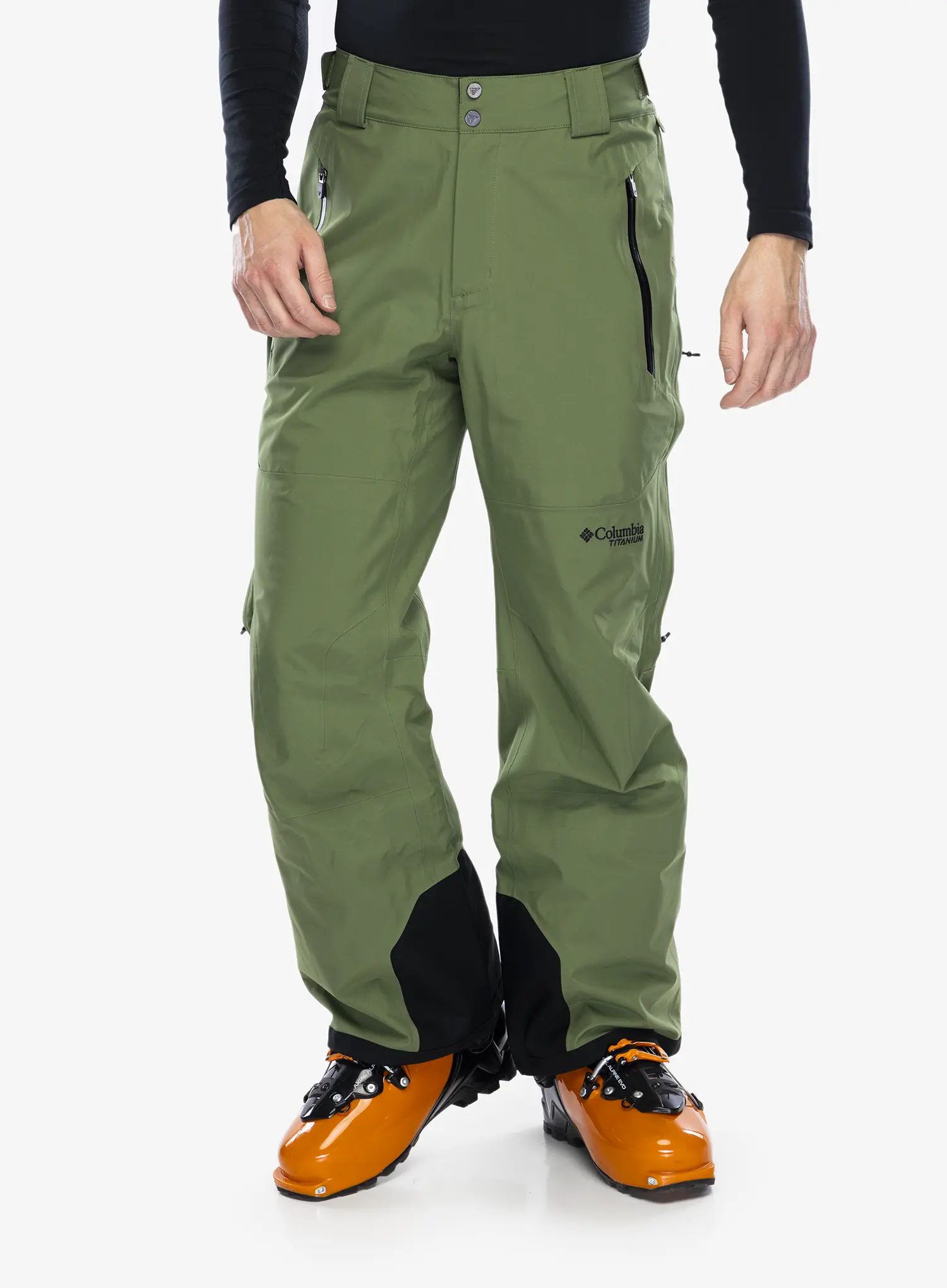 Smučarske hlače Columbia Platinum Peak II 3L Pant - canteen/black