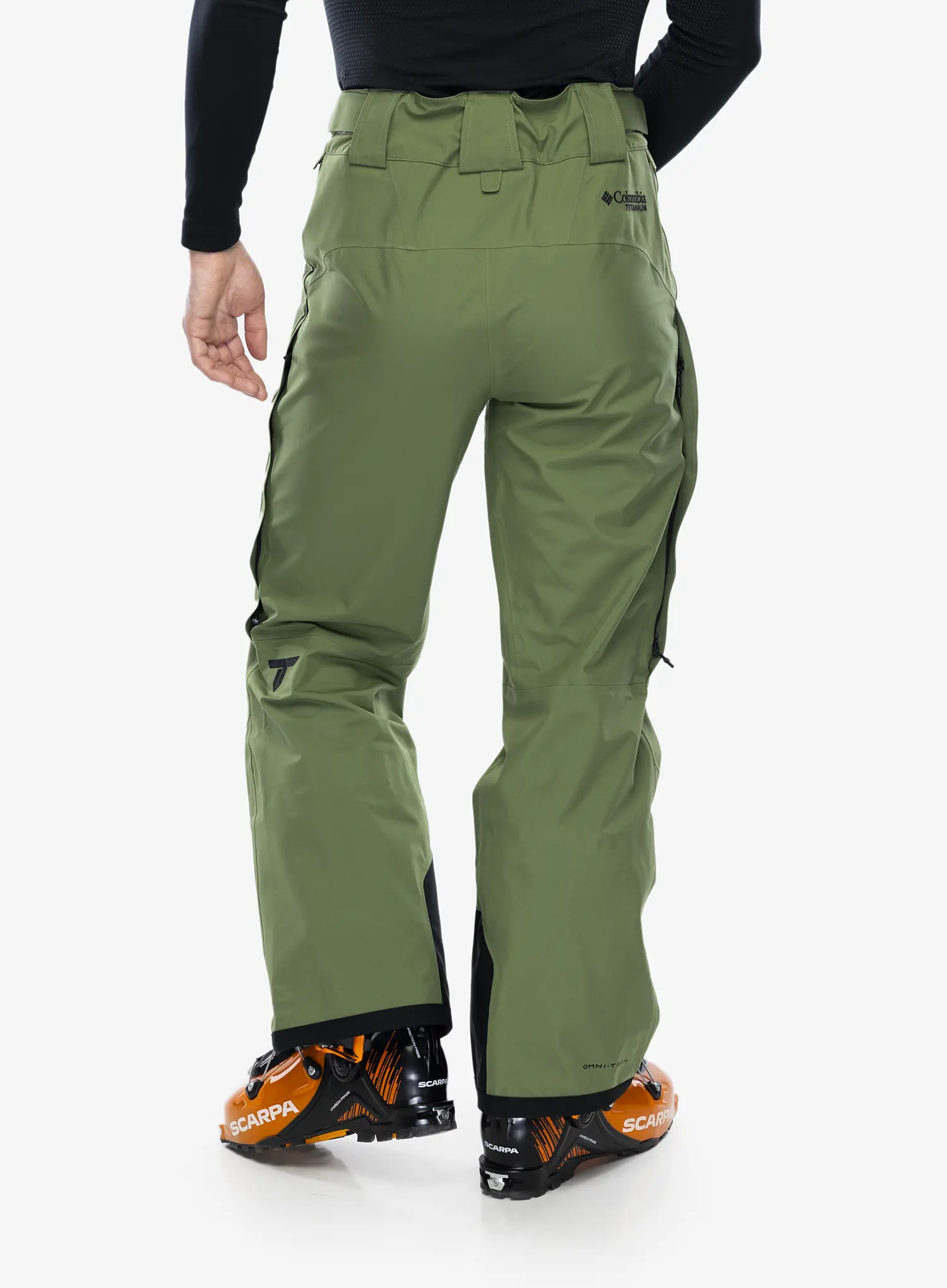 Smučarske hlače Columbia Platinum Peak II 3L Pant - canteen/black