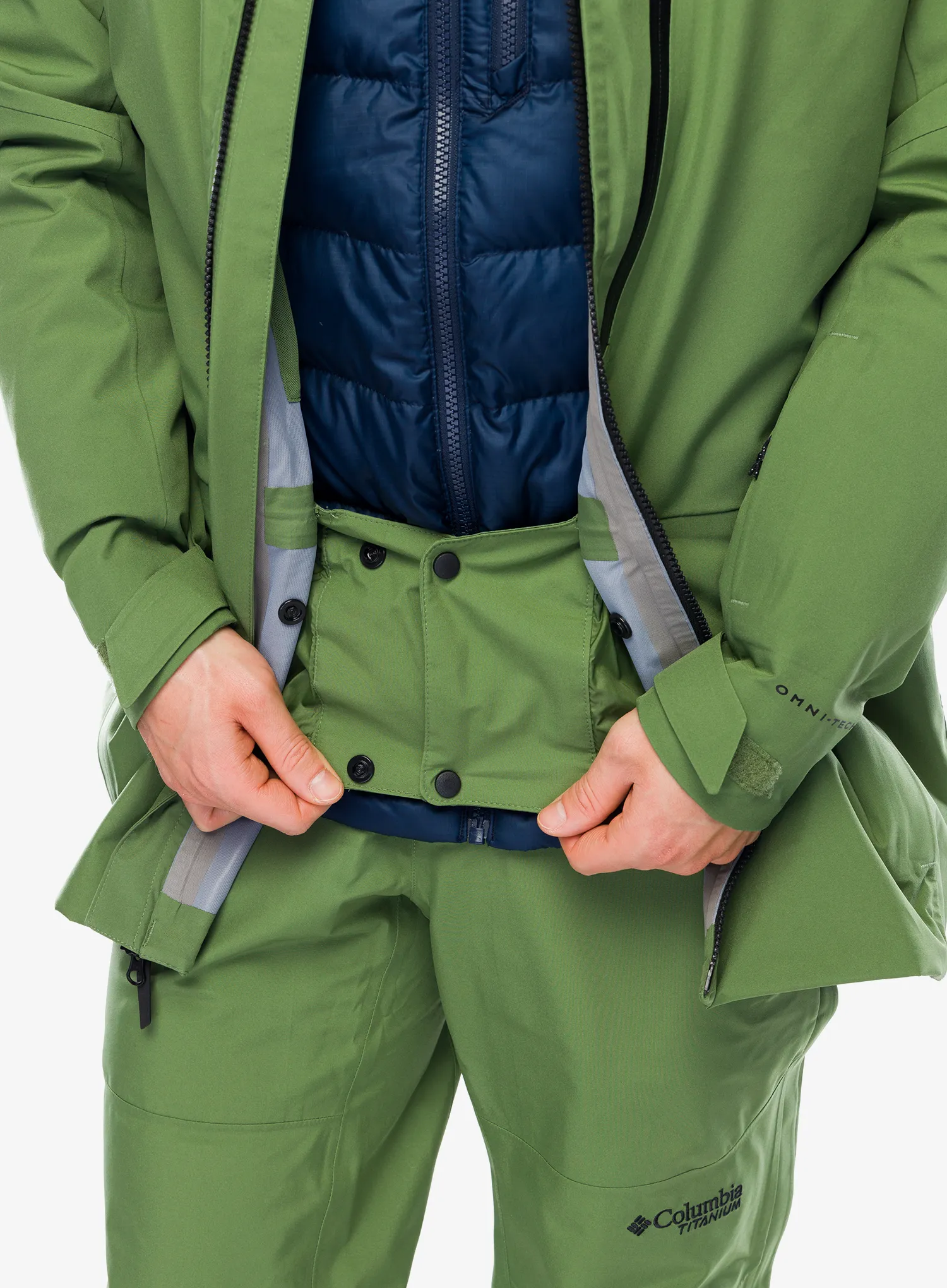 Smučarska jakna Columbia Platinum Peak II 3L Shell - canteen