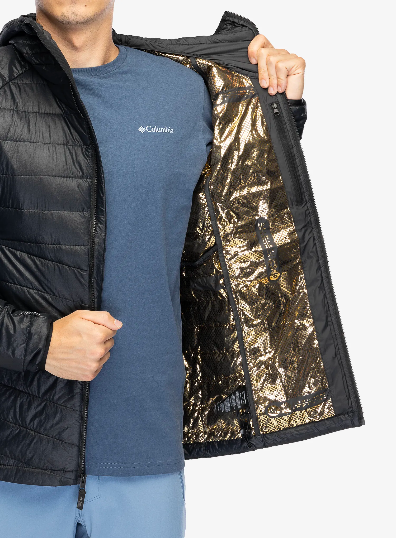 Sintetična jakna Columbia Platinum Peak II Hooded Jacket - black