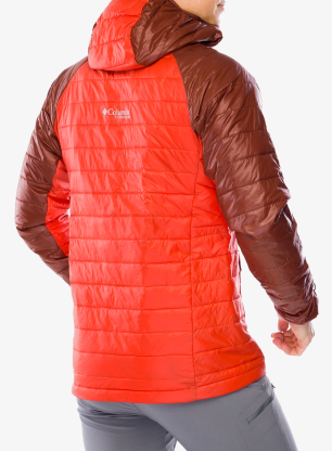 Sintetična jakna Columbia Platinum Peak II Hooded Jacket - spicy/spice