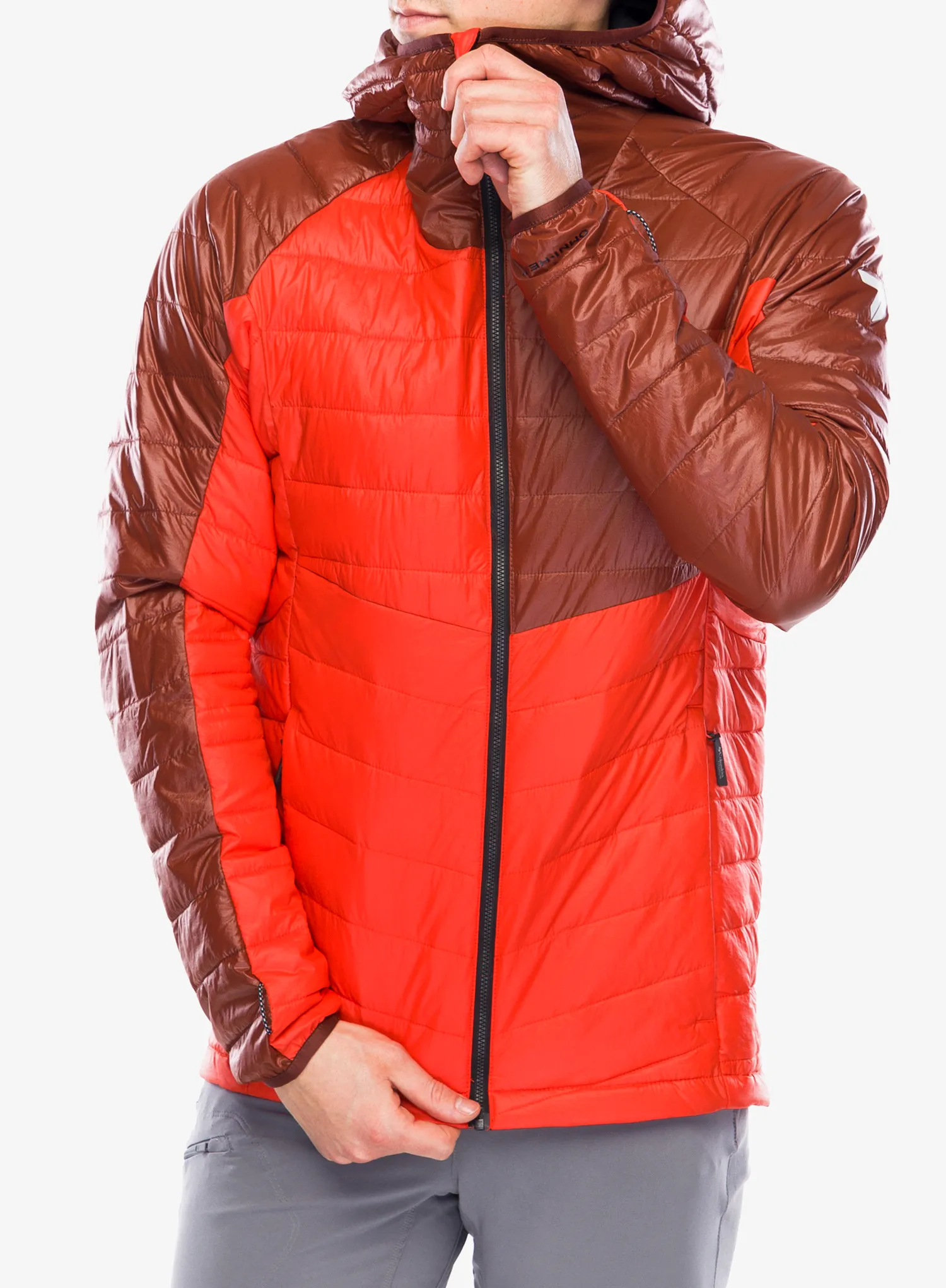 Sintetična jakna Columbia Platinum Peak II Hooded Jacket - spicy/spice