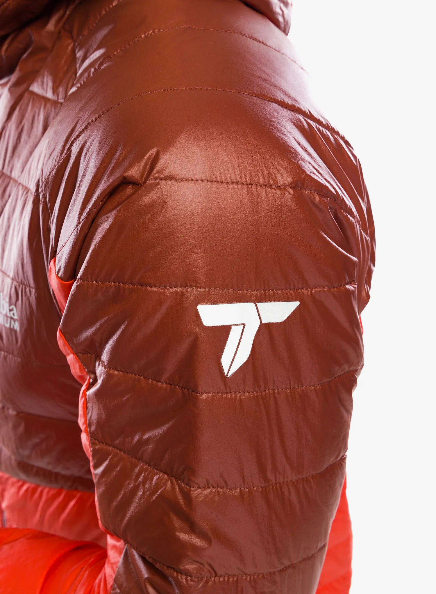 Sintetična jakna Columbia Platinum Peak II Hooded Jacket - spicy/spice