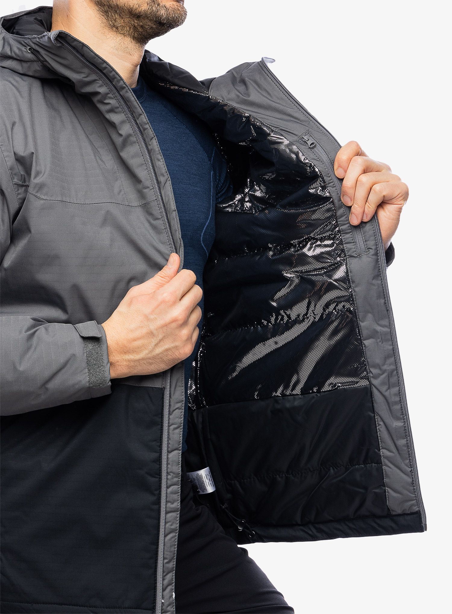 Sintetična jakna Columbia Point Park Insulated Jacket - city grey/black