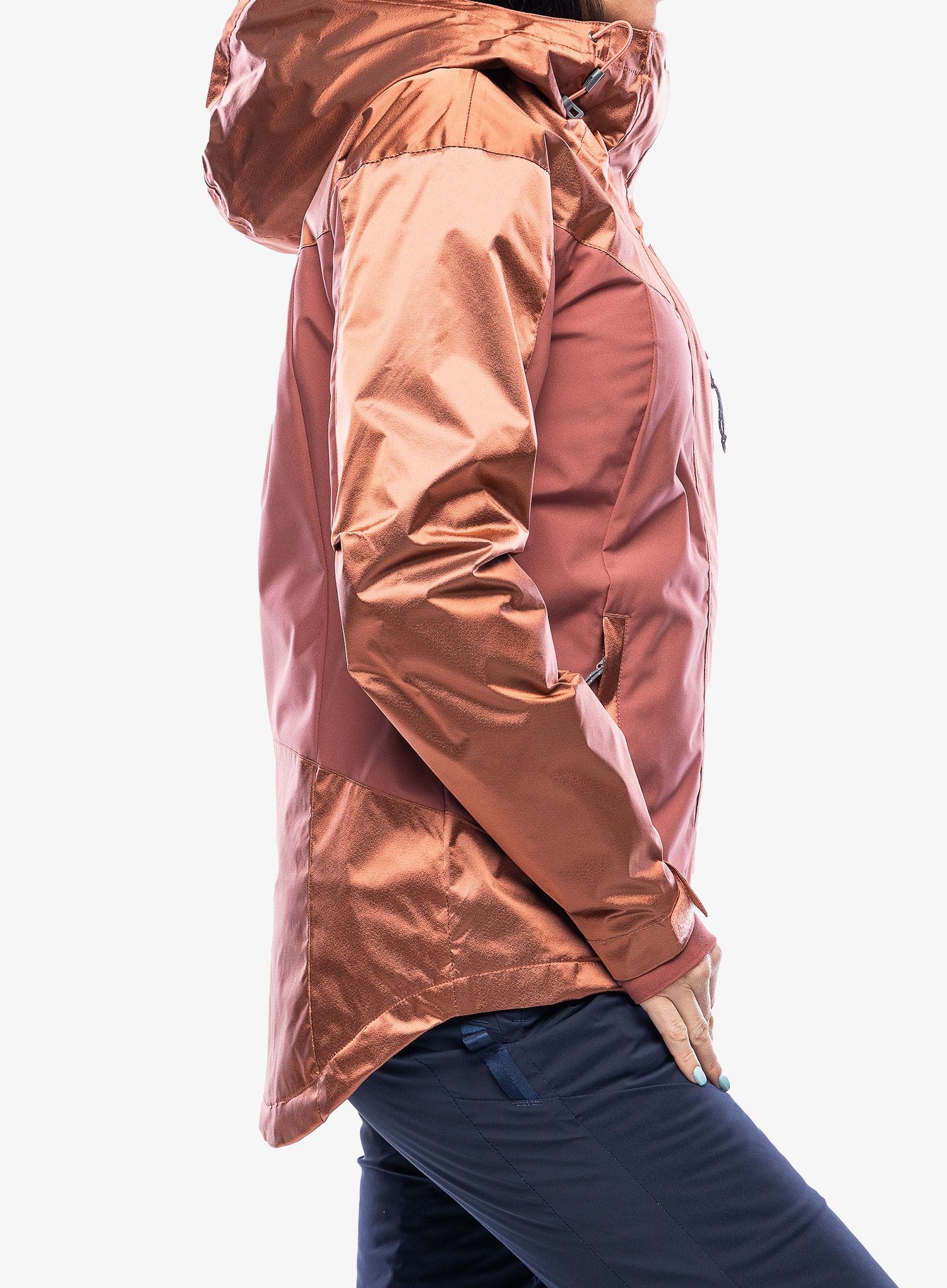 Ženska sintetična jakna Columbia Point Park Insulated Jacket - faded peach sheen/beetroot