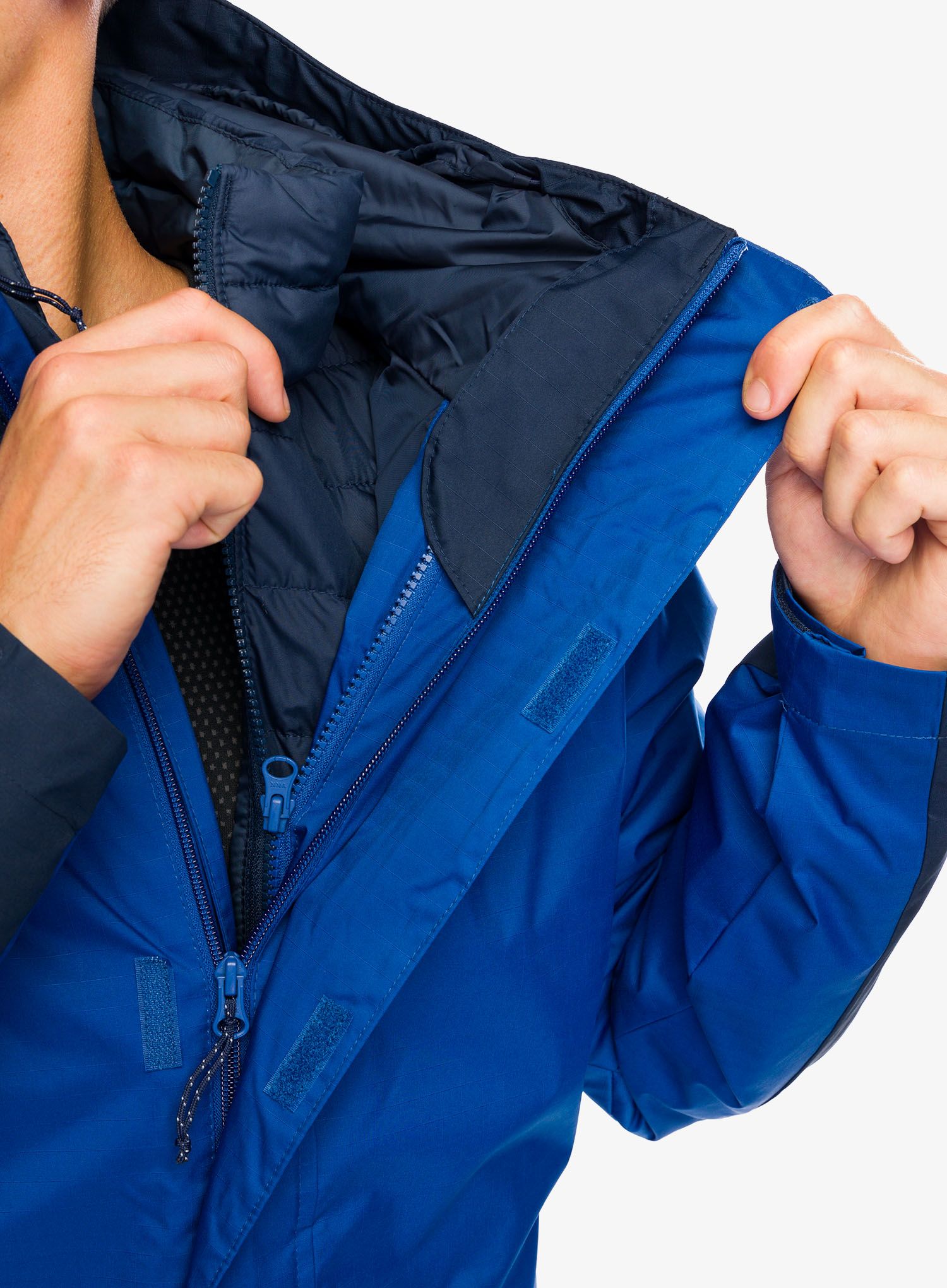 Jakna 3v1 Columbia Point Park Interchange Jacket - mountain blue/collegiate navy