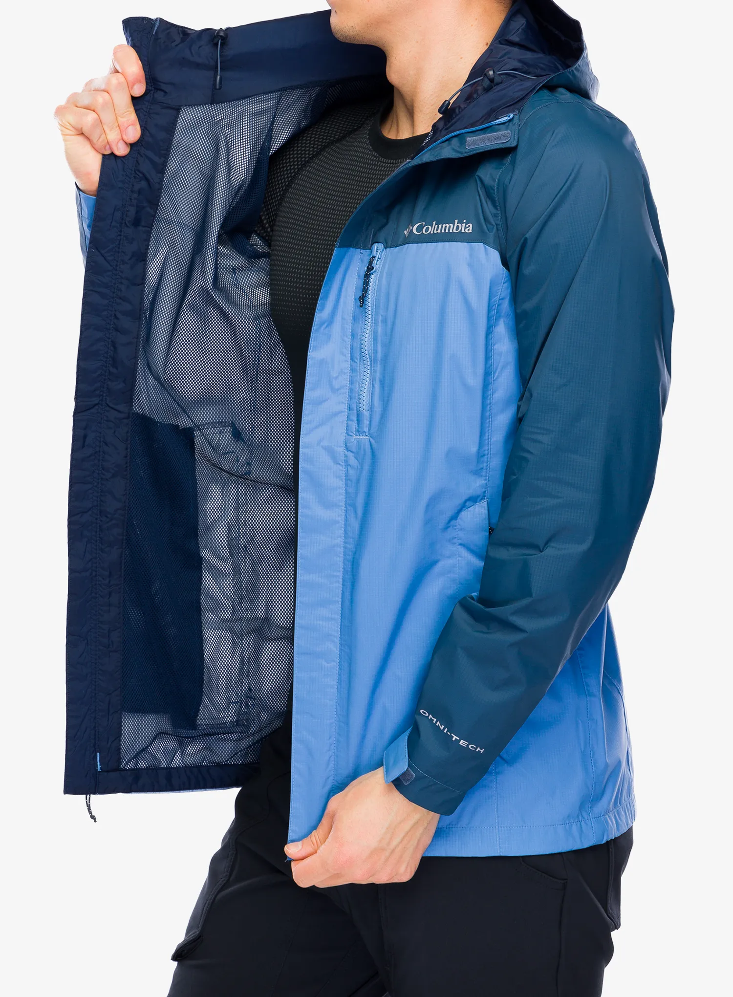 Nepremočljiva jakna Columbia Pouring Adventure II Jacket - skyler/dark mountain