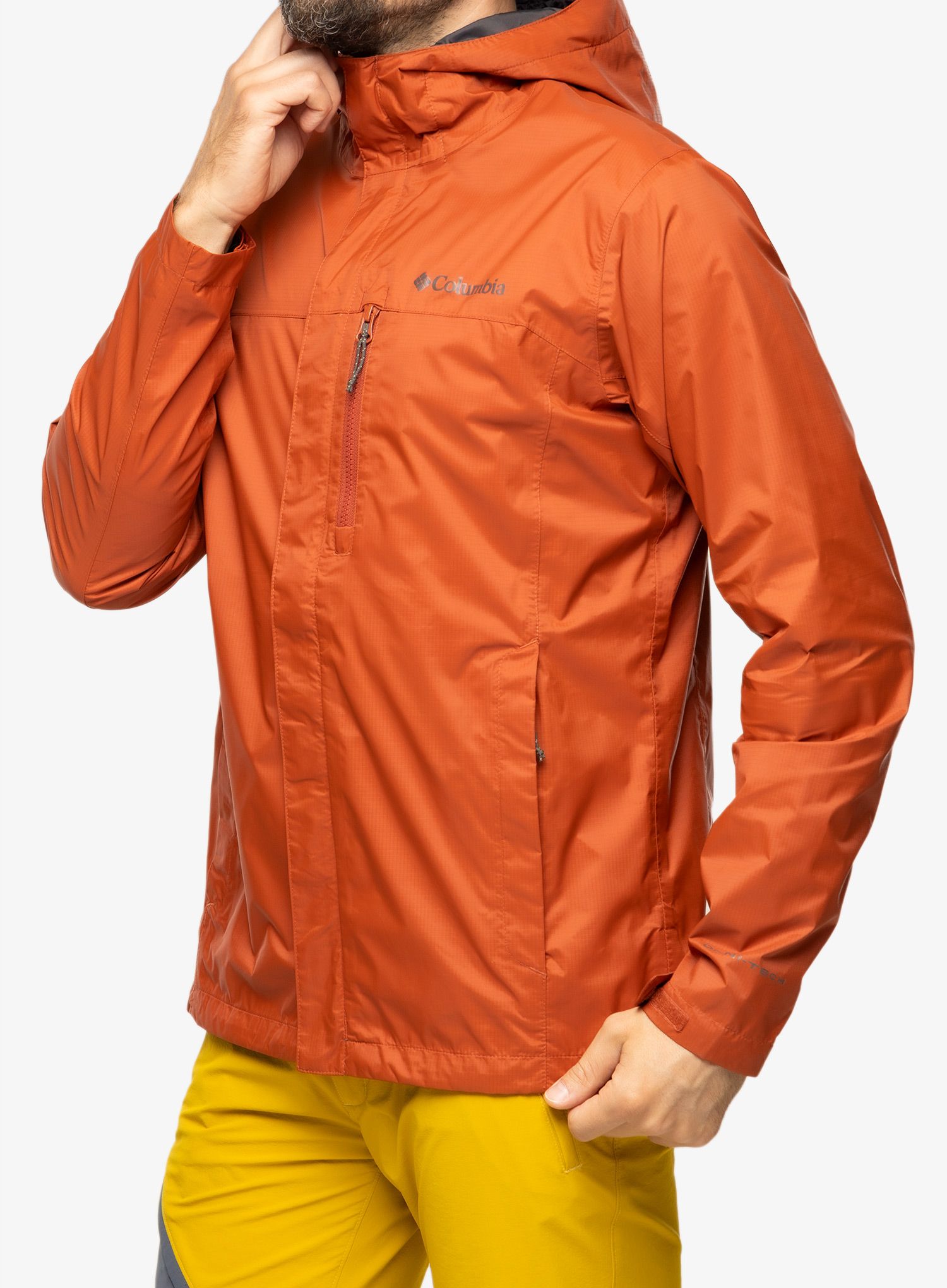 Moška dežna jakna Columbia Pouring Adventure II Jacket - warp red