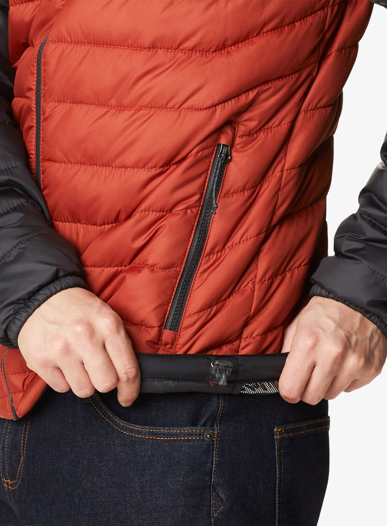 Sintetična jakna Columbia Powder Lite Hooded Jacket - warp red/shark