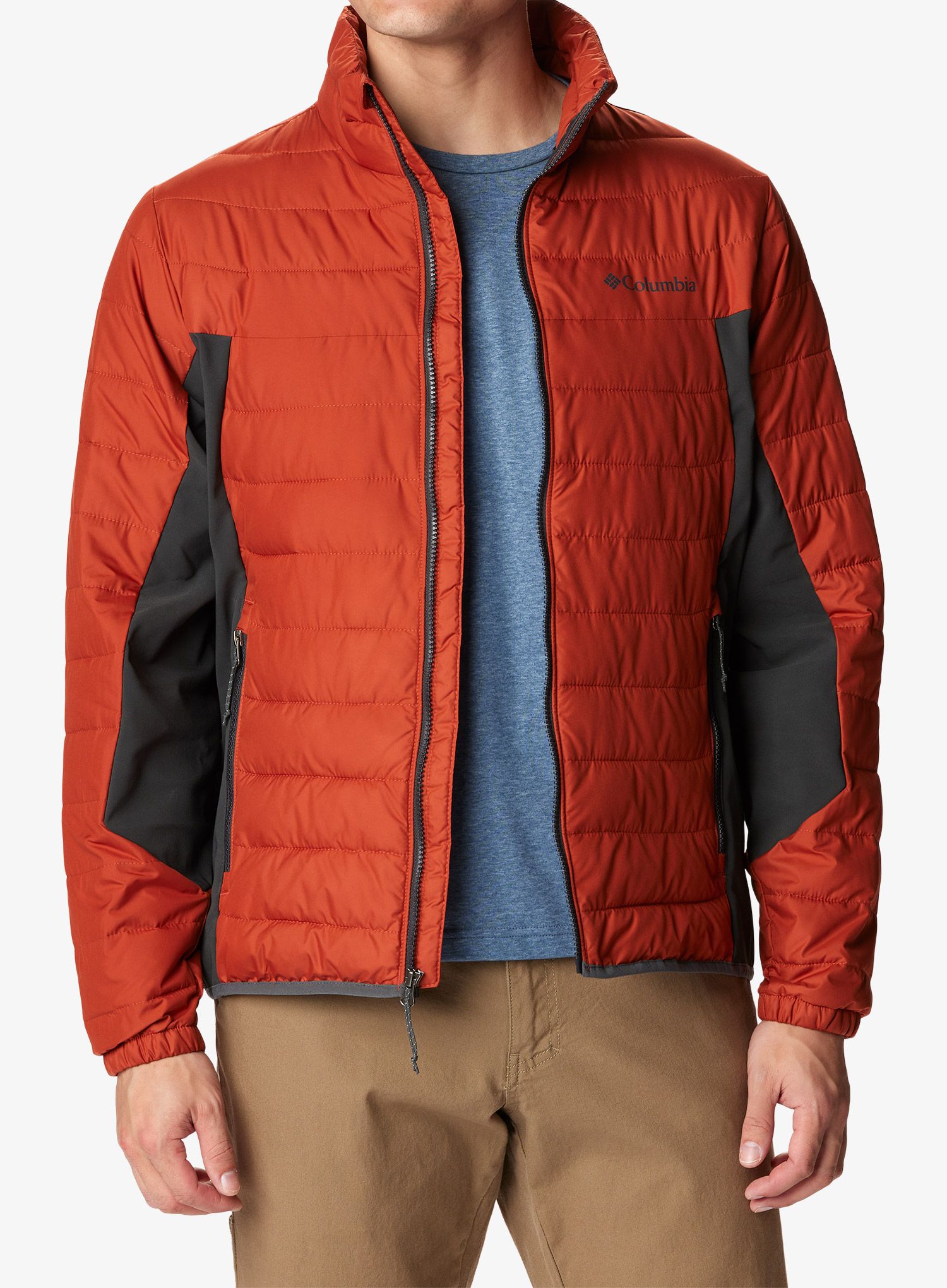 Sintetična jakna Columbia Powder Lite Hybrid Jacket - warp red/shark