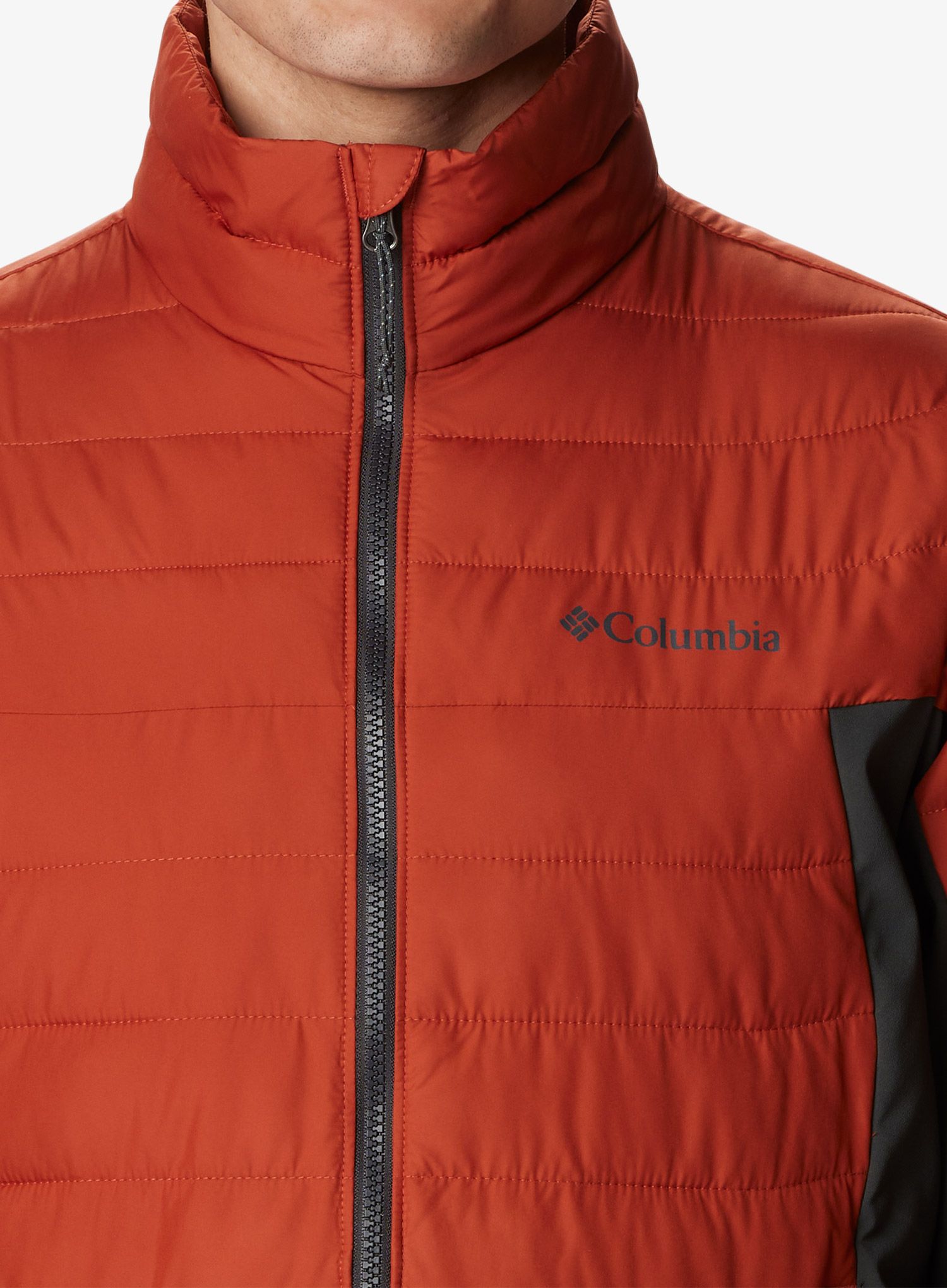 Sintetična jakna Columbia Powder Lite Hybrid Jacket - warp red/shark