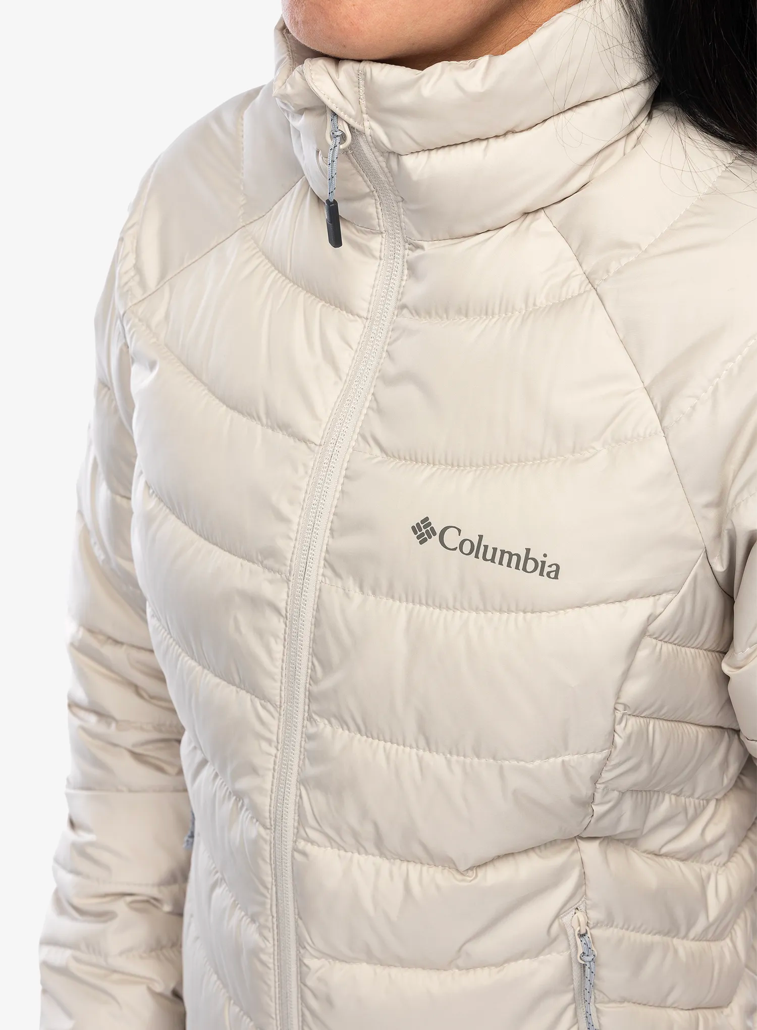 Ženska sintetična jakna Columbia Powder Lite II Full Zip Jacket - dark stone