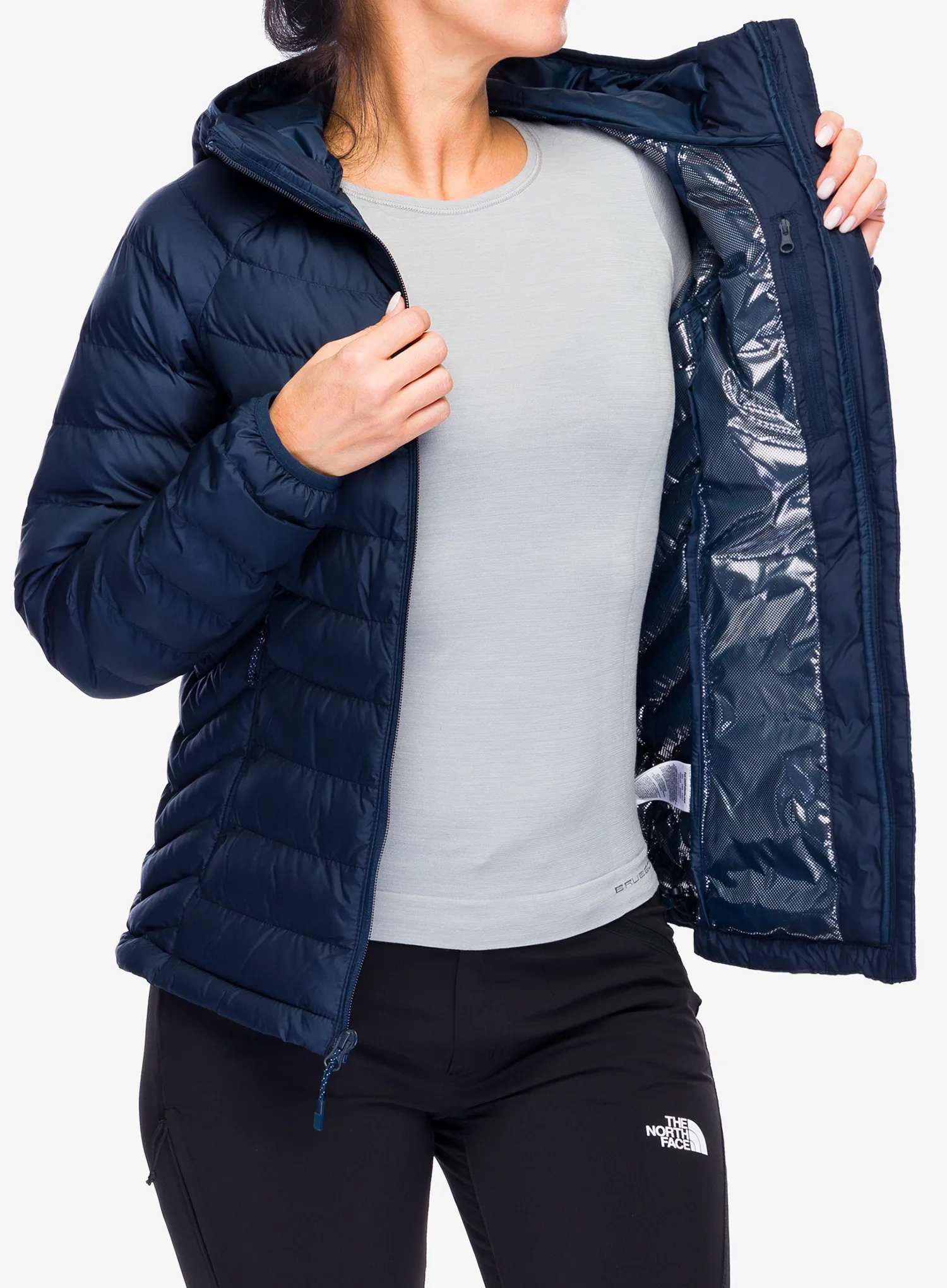 Ženska jakna Columbia Powder Lite II Hooded Jacket - collegiate navy