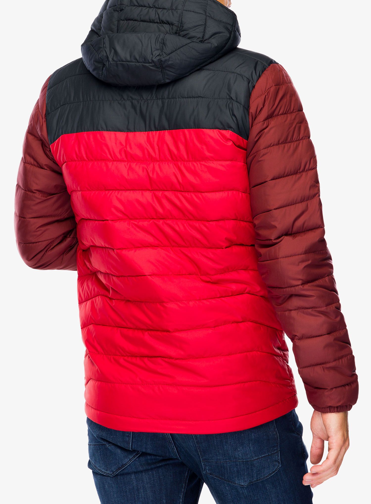 Jakna Columbia Powder Lite II Hooded Jacket - sail red/black/spice