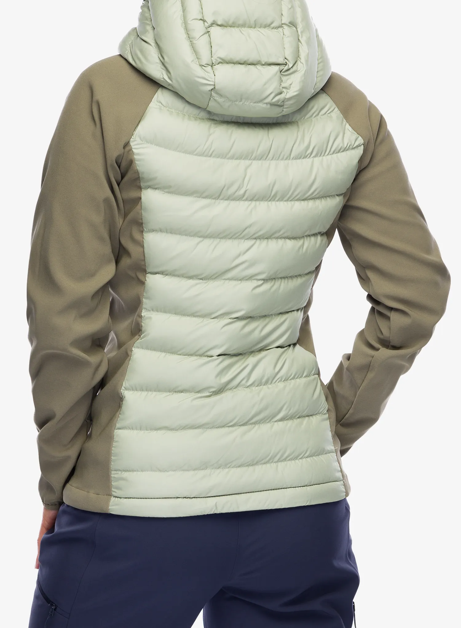 Ženska jakna Columbia Powder Lite II Hybrid Hooded Jacket - safari/stone green