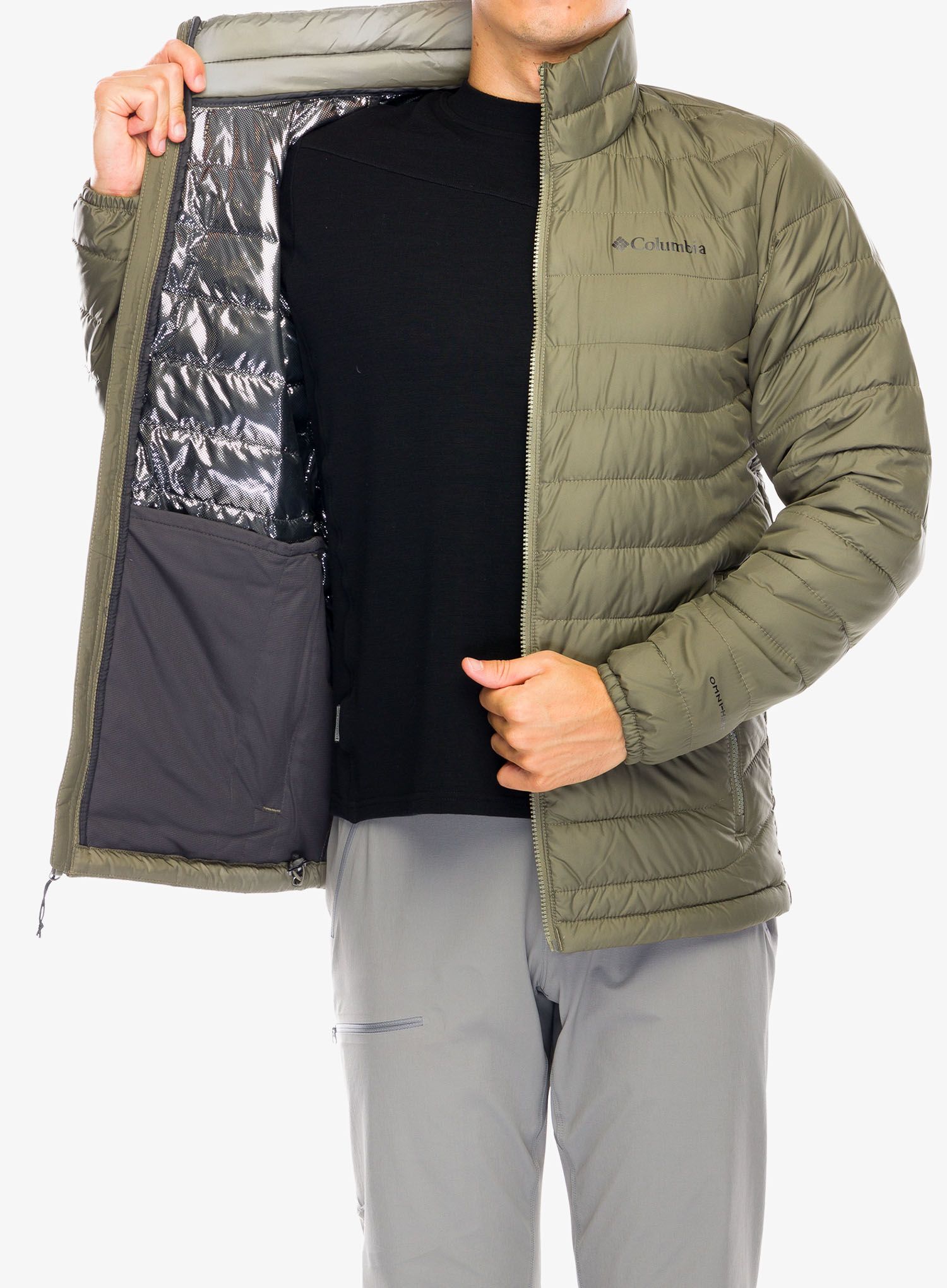 Sintetična jakna Columbia Powder Lite II Jacket - stone green