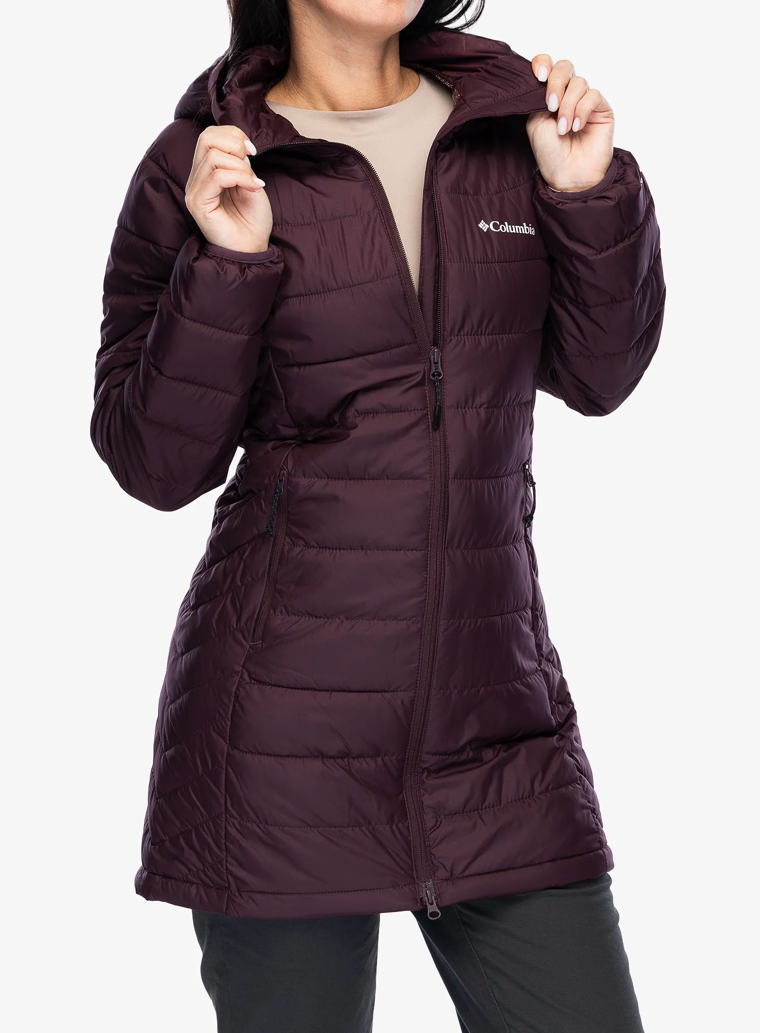 Ženski plašč Columbia Powder Lite II Mid Jacket - moonvista