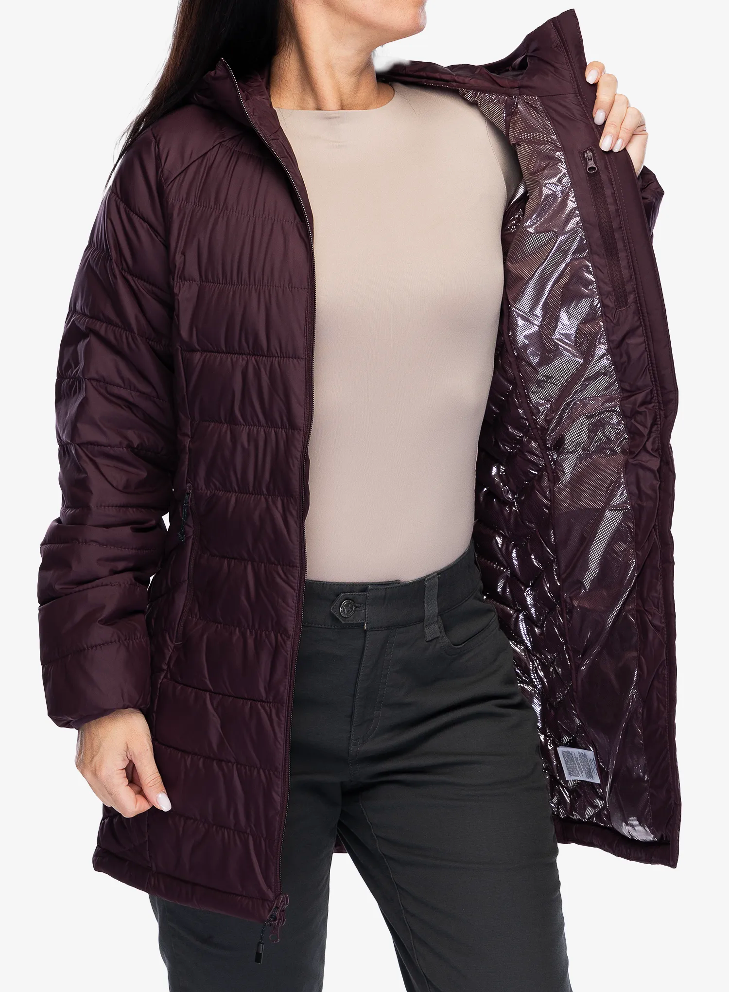 Ženski plašč Columbia Powder Lite II Mid Jacket - moonvista