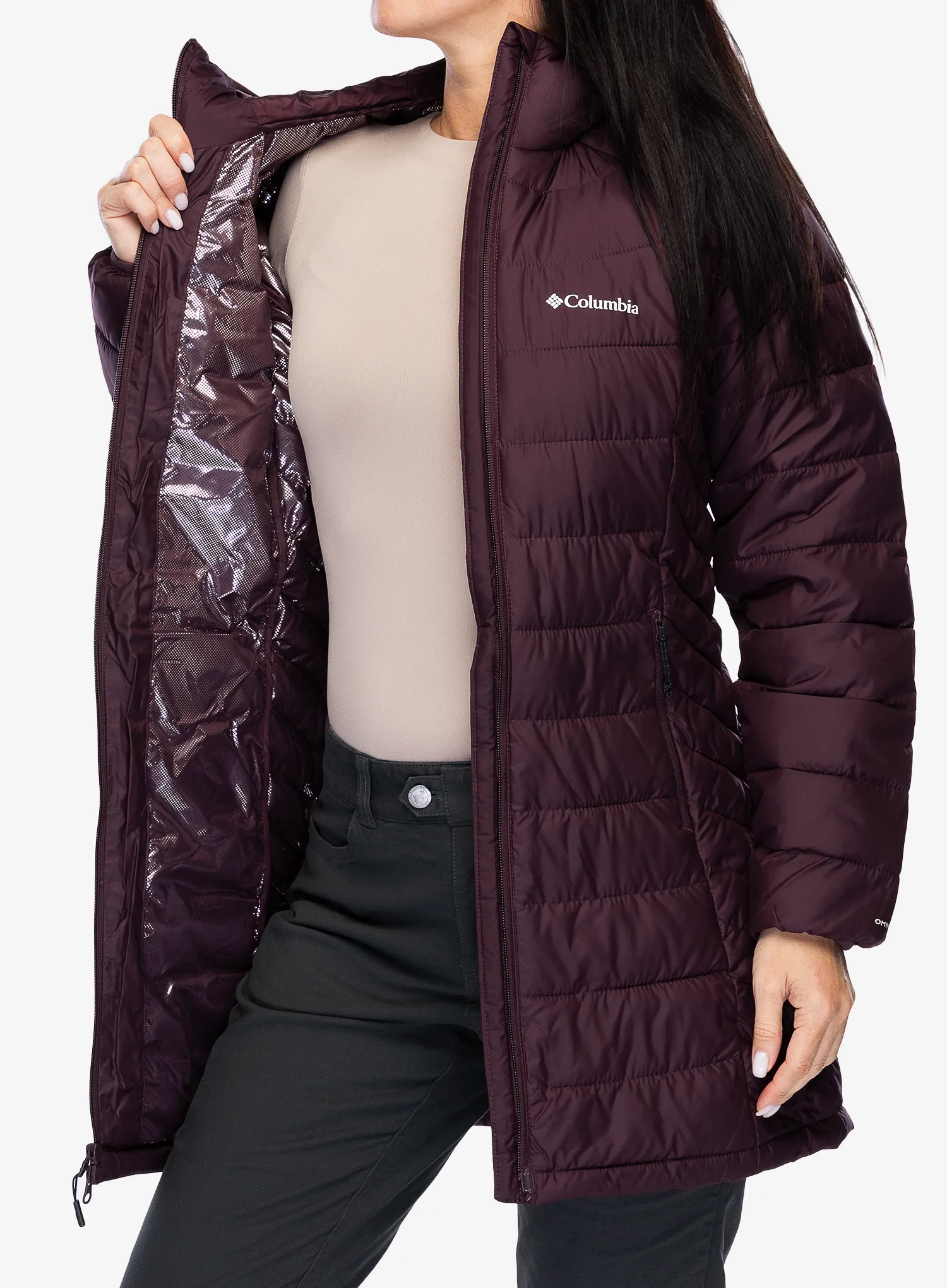 Ženski plašč Columbia Powder Lite II Mid Jacket - moonvista