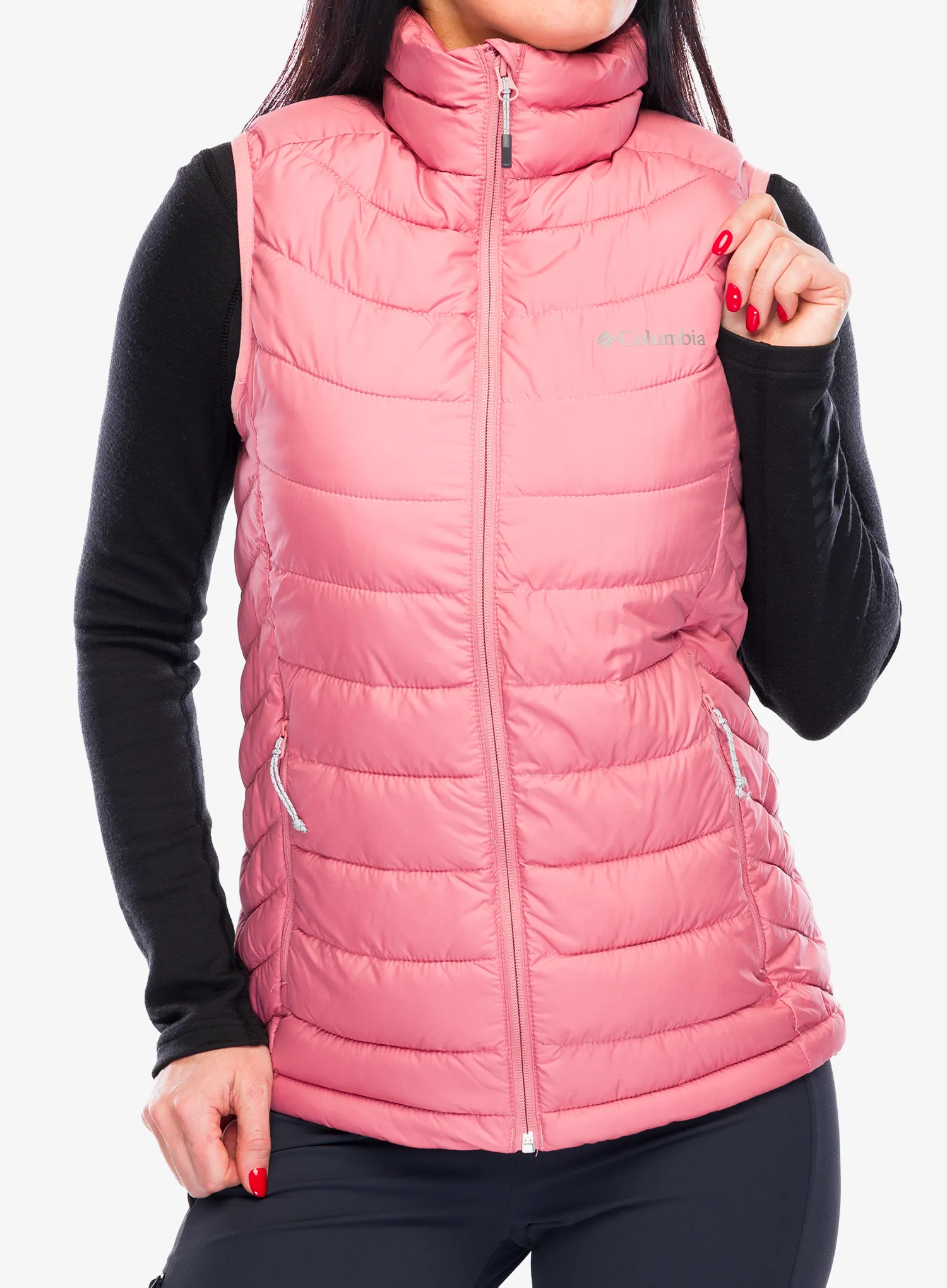 Ženski brezrokavnik Columbia Powder Lite II Vest - pink agave
