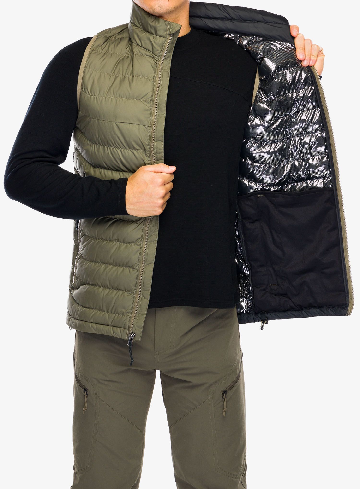 Brezrokavnik Columbia Powder Lite II Vest - stone green