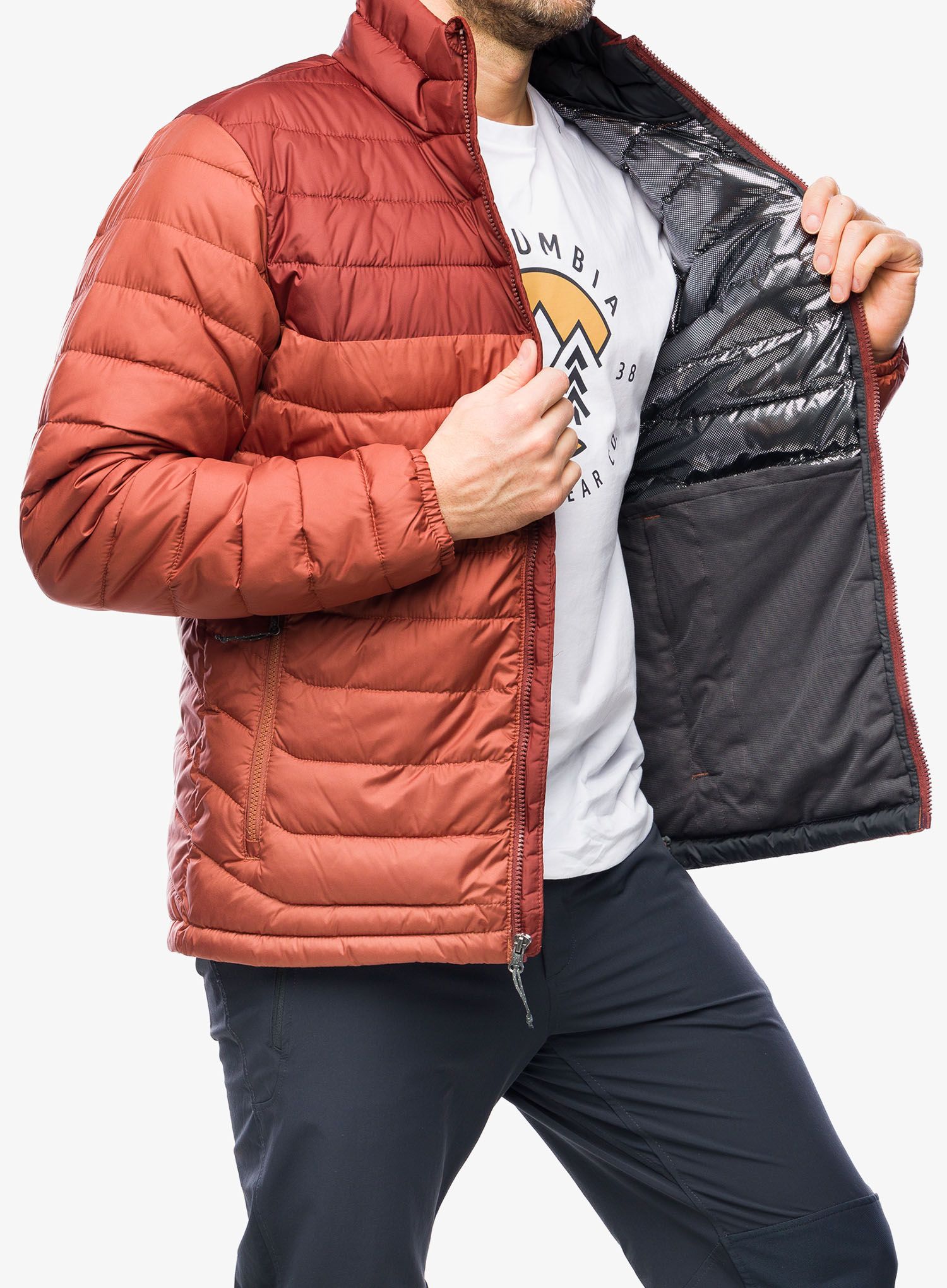 Sintetična jakna Columbia Powder Lite Jacket - auburn/spice