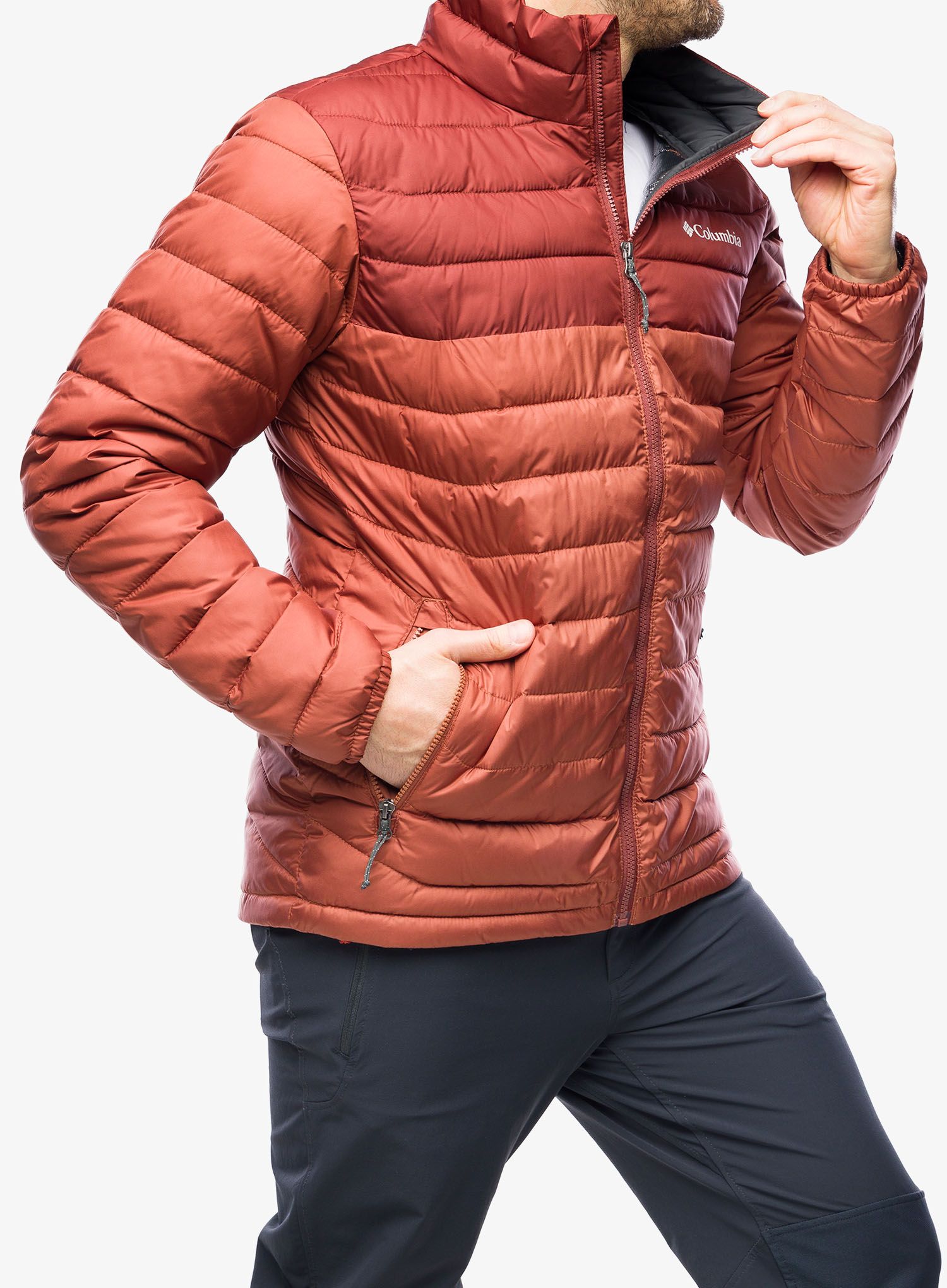 Sintetična jakna Columbia Powder Lite Jacket - auburn/spice