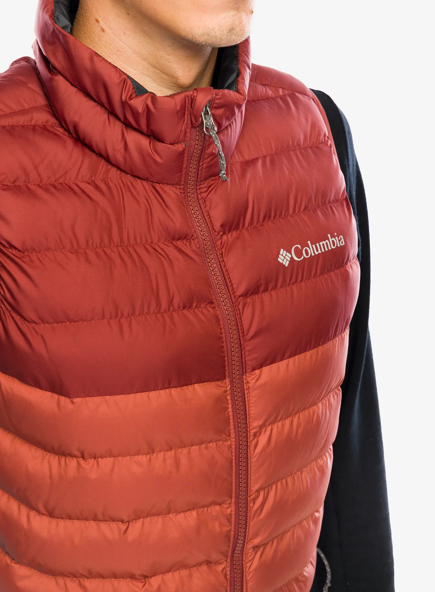 Podložen brezrokavnik Columbia Powder Lite Vest - auburn/spice