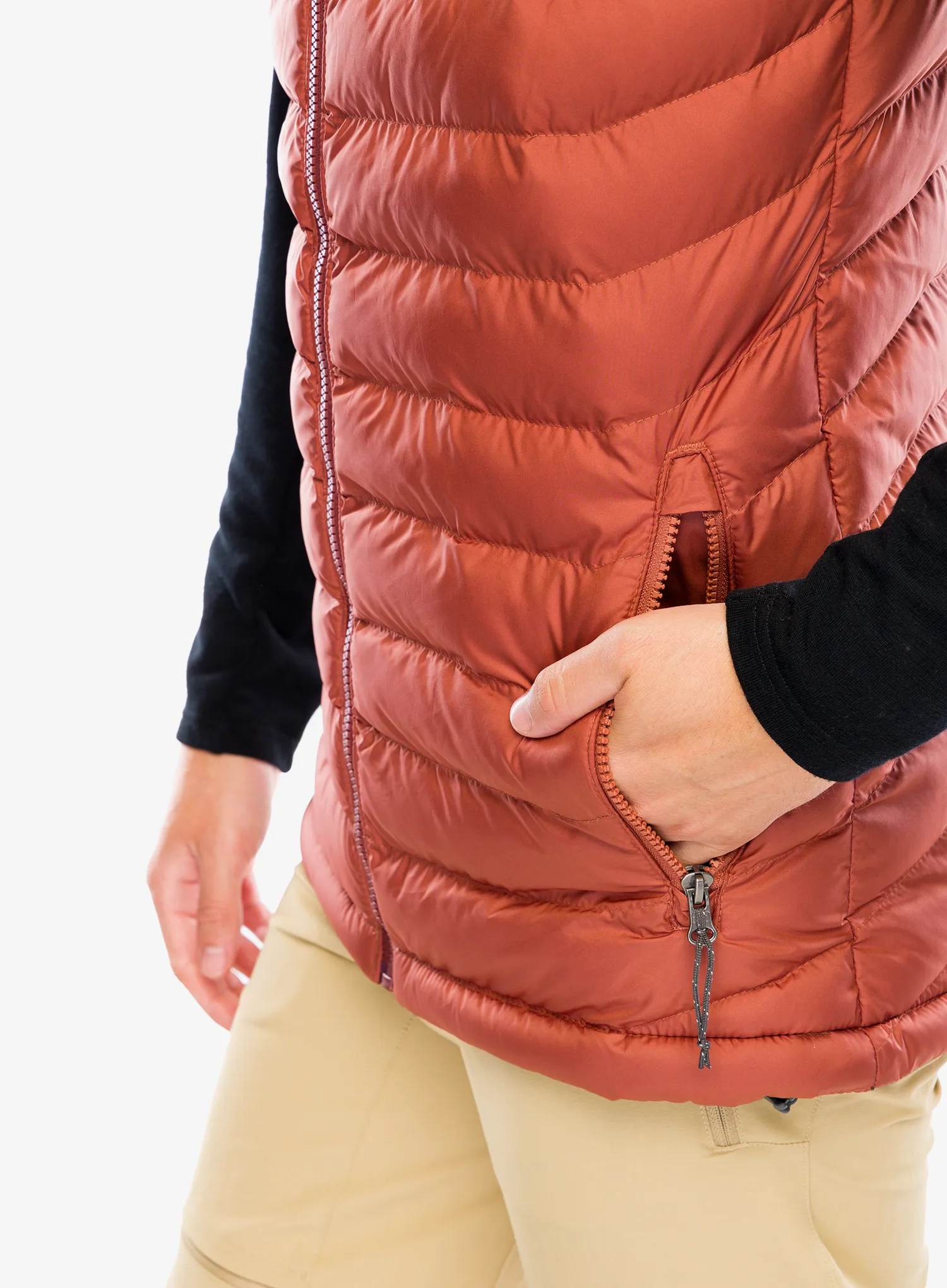 Podložen brezrokavnik Columbia Powder Lite Vest - auburn/spice