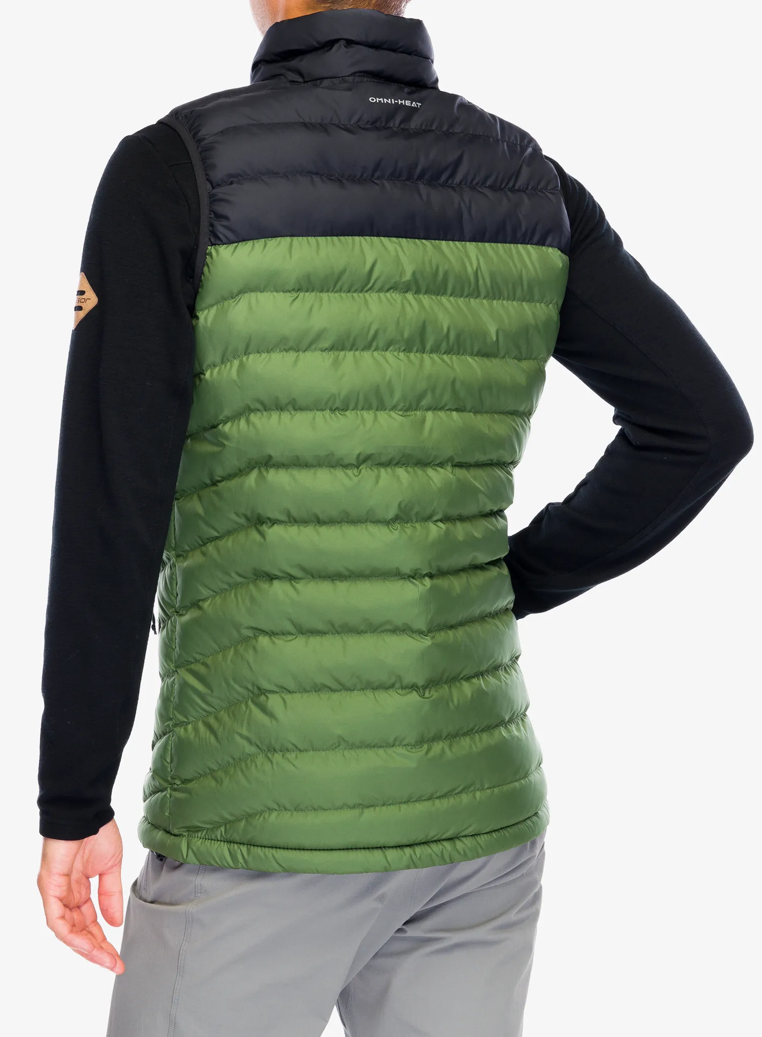 Podložen brezrokavnik Columbia Powder Lite Vest - canteen/black